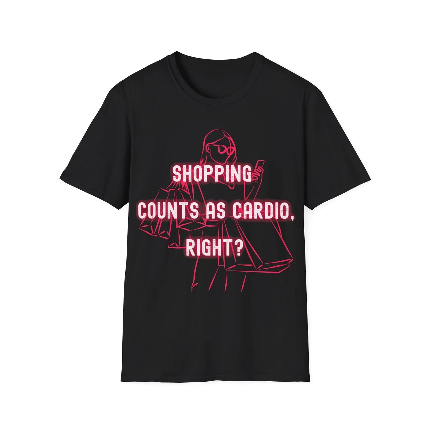 Shop ’Til You Drop | black | Unisex - Black / S - T-Shirt