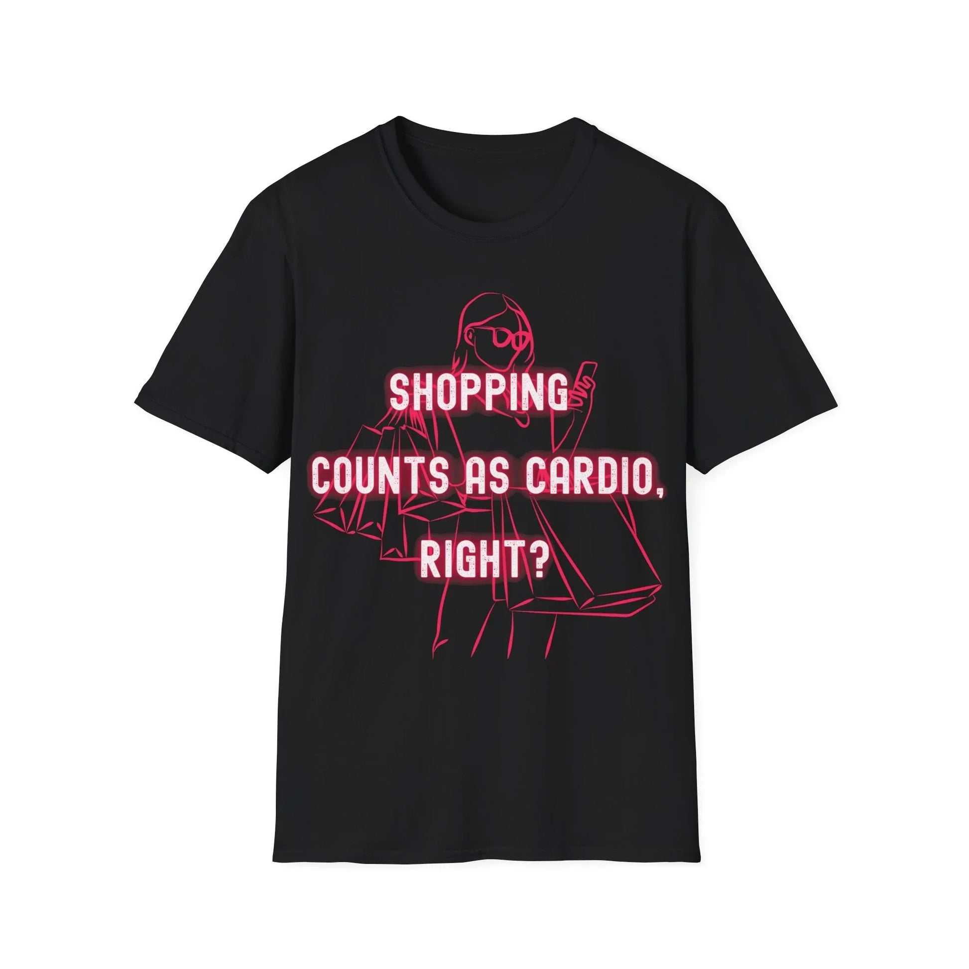 Shop ’Til You Drop | black | Unisex - Black / S - T-Shirt