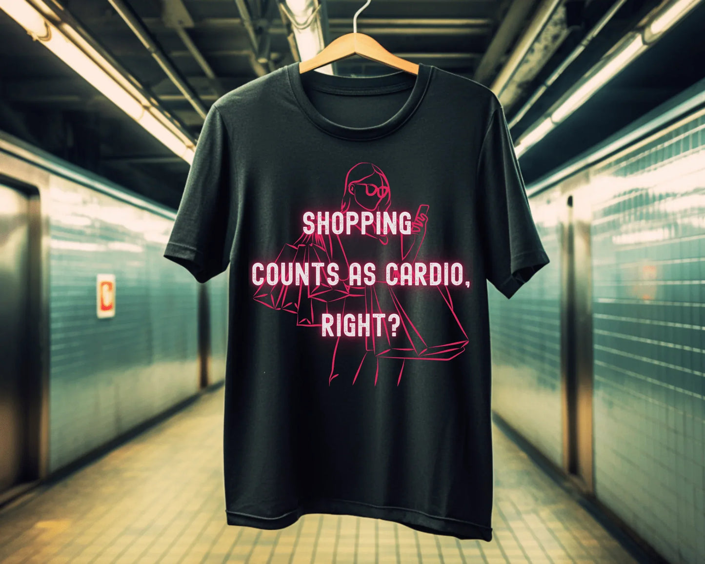 Shop ’Til You Drop | black | Unisex - T-Shirt