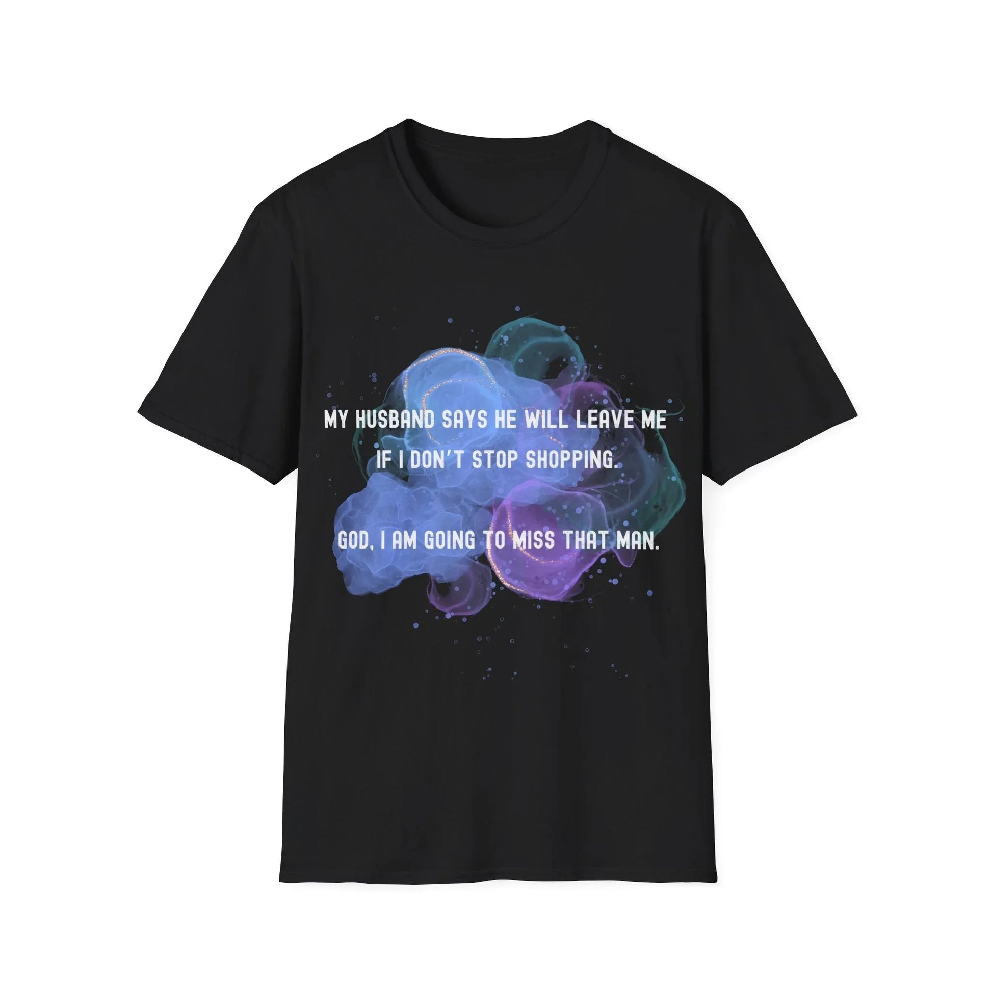 Shopaholic’s Dilemma | black | Unisex - Black / S - T-Shirt