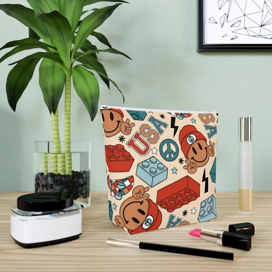 Smiles & Stripes Cosmetic Bag - Bags