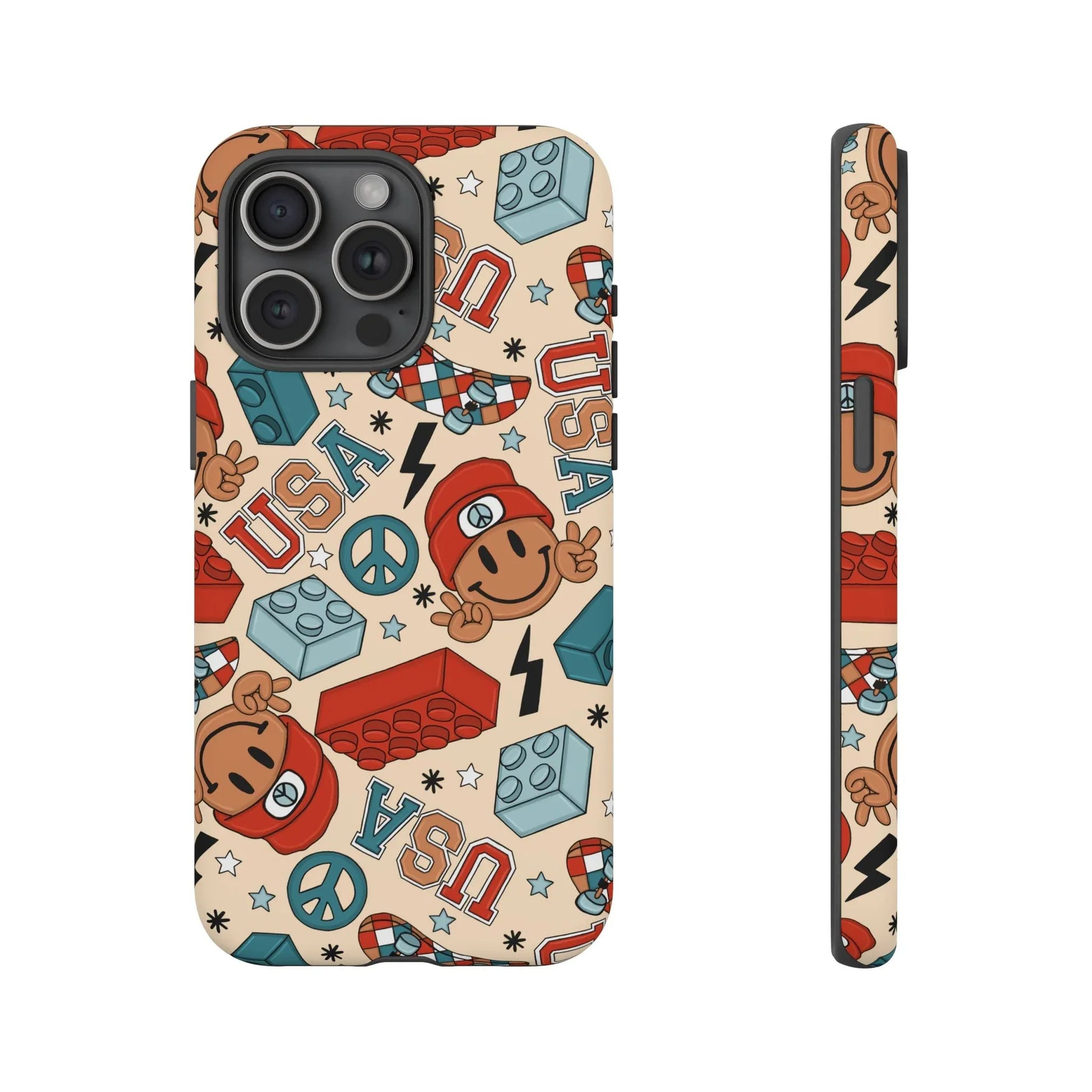 Smiles & Stripes iPhone Case - 15 Pro Max / Matte - Phone