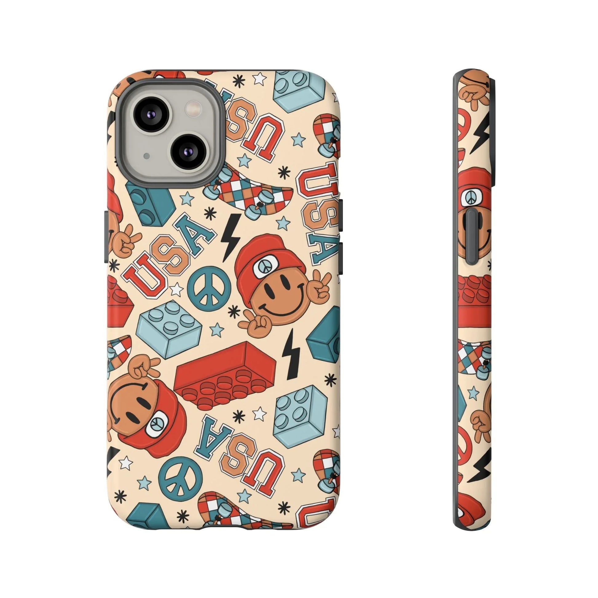 Smiles & Stripes iPhone Case - 14 / Matte - Phone