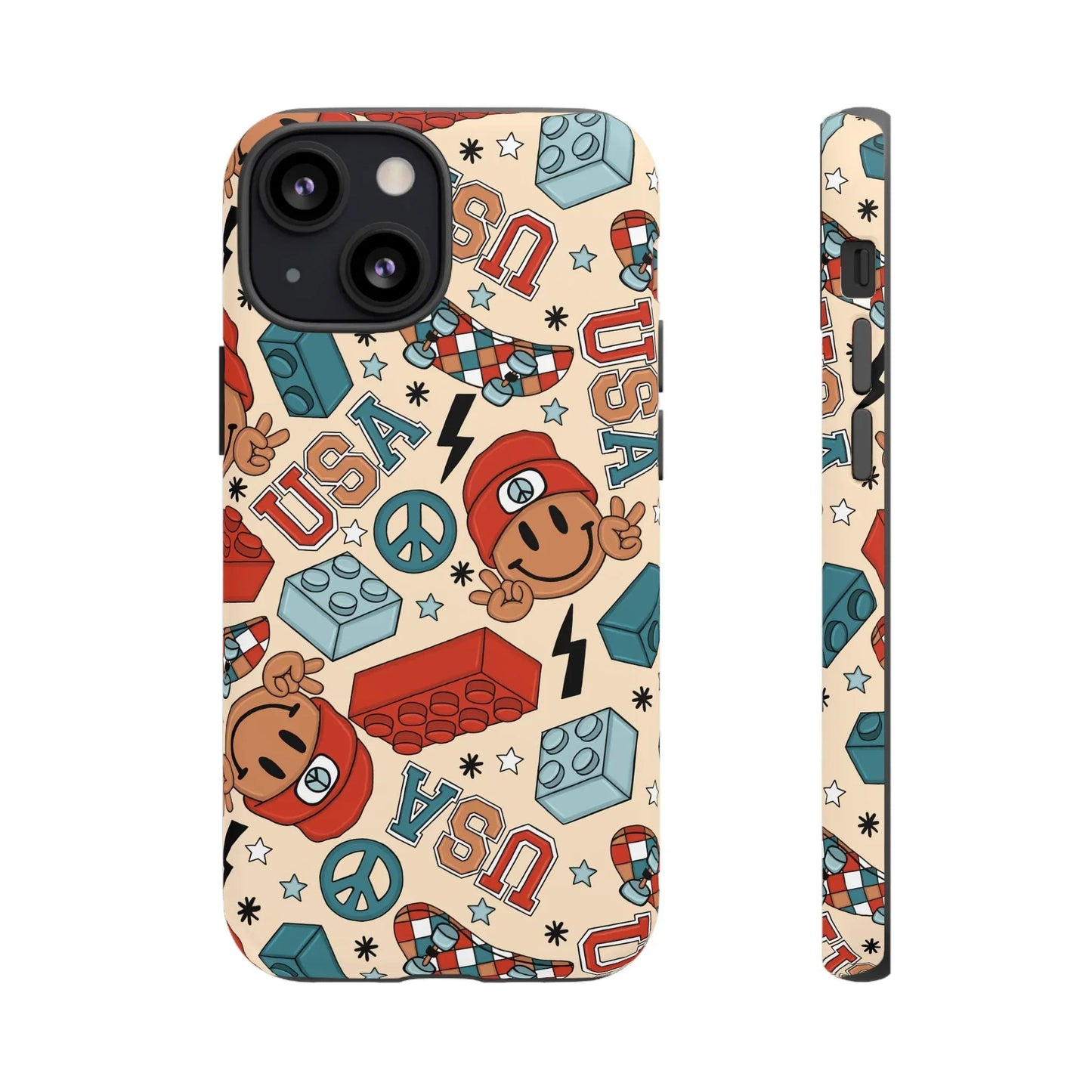 Smiles & Stripes iPhone Case - 13 Mini / Matte - Phone