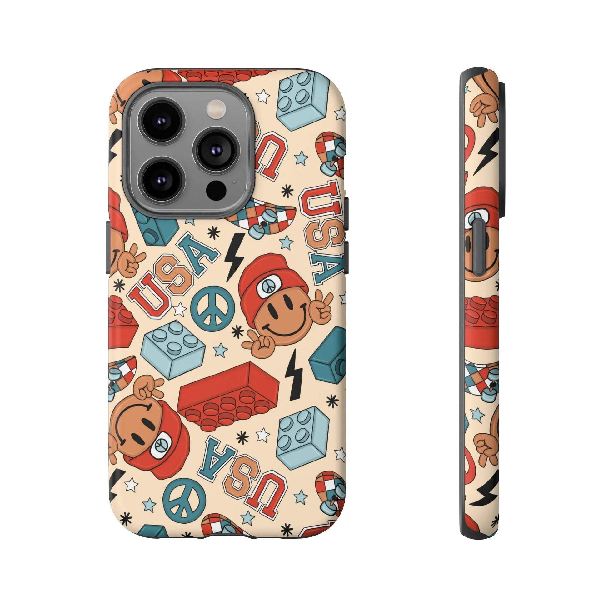 Smiles & Stripes iPhone Case - 14 Pro / Matte - Phone