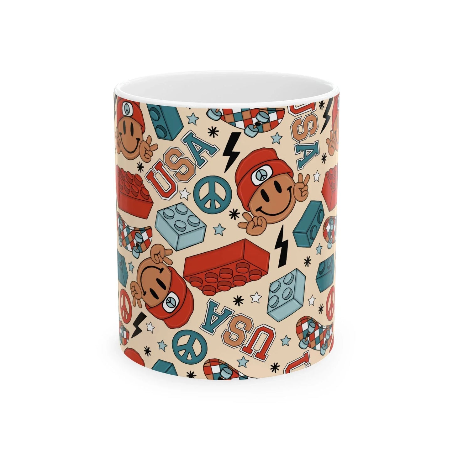 Smiles & Stripes Mug - 11oz