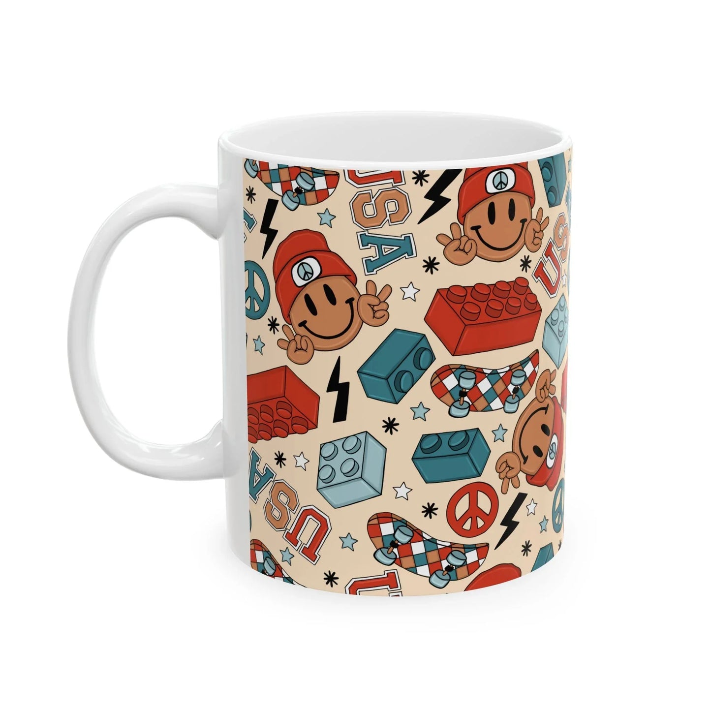 Smiles & Stripes Mug - 11oz