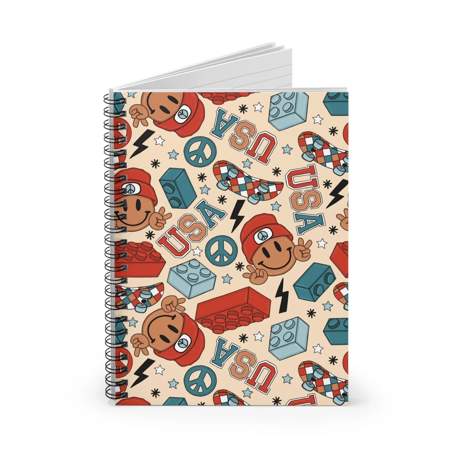 Smiles & Stripes Notebook - One Size - Paper products