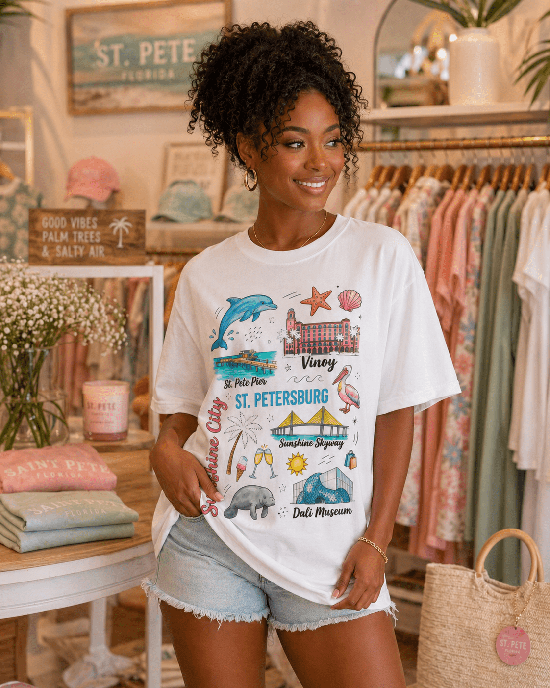 St. Pete Sunshine City T-Shirt – RELLE Fashion & Lifestyle – Product Image