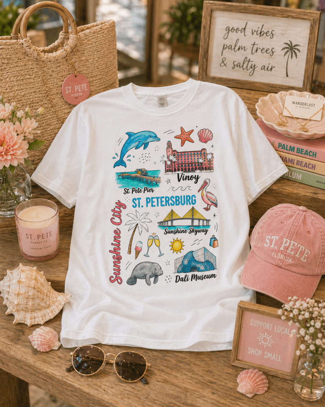St. Pete Sunshine City T-Shirt – RELLE Fashion & Lifestyle – Product Image