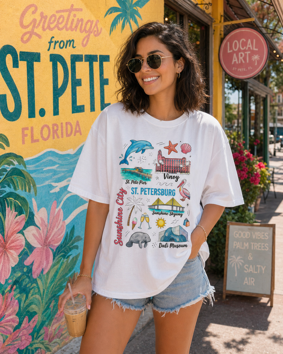 St. Pete Sunshine City T-Shirt – RELLE Fashion & Lifestyle – Product Image