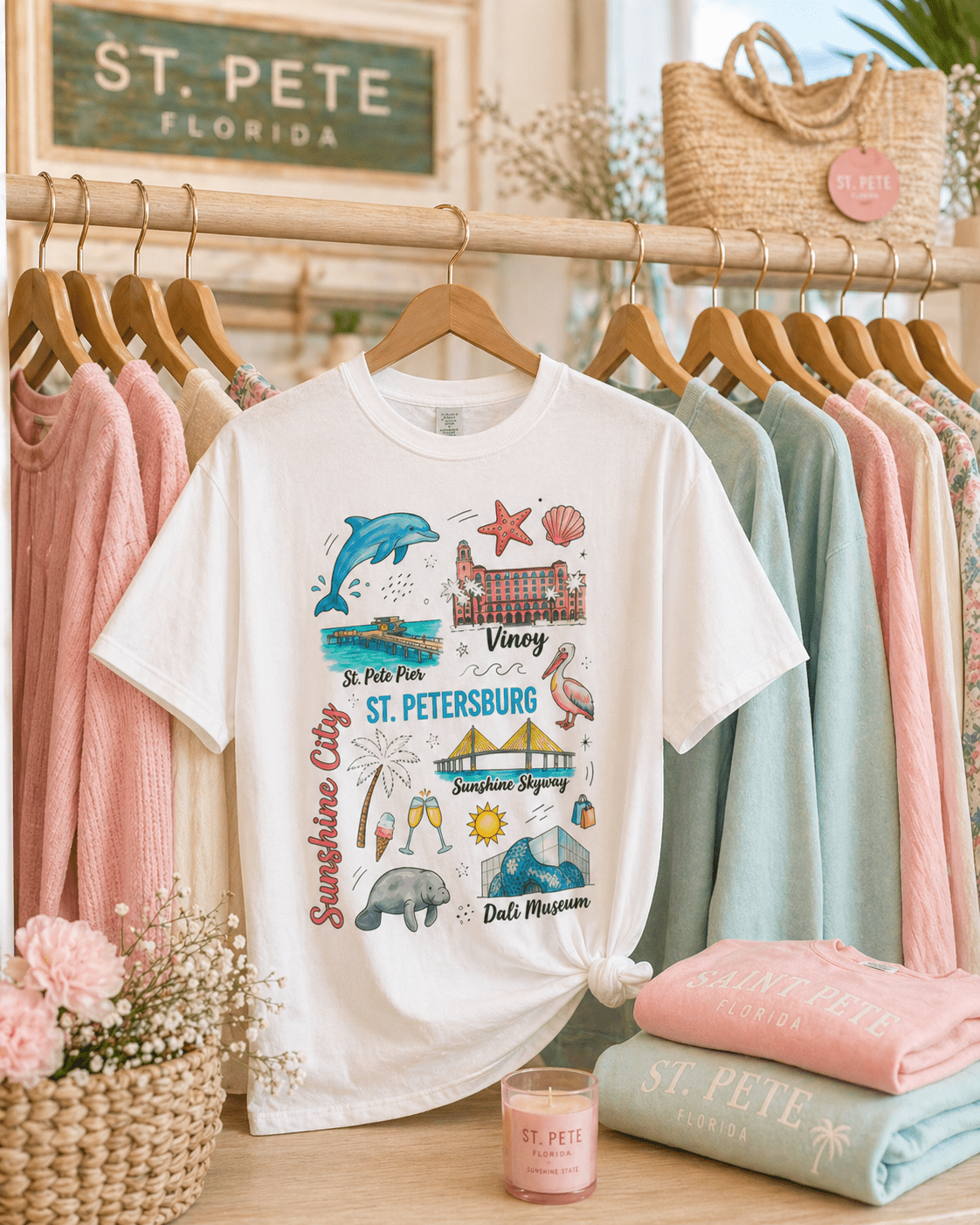 St. Pete Sunshine City T-Shirt – RELLE Fashion & Lifestyle – Product Image