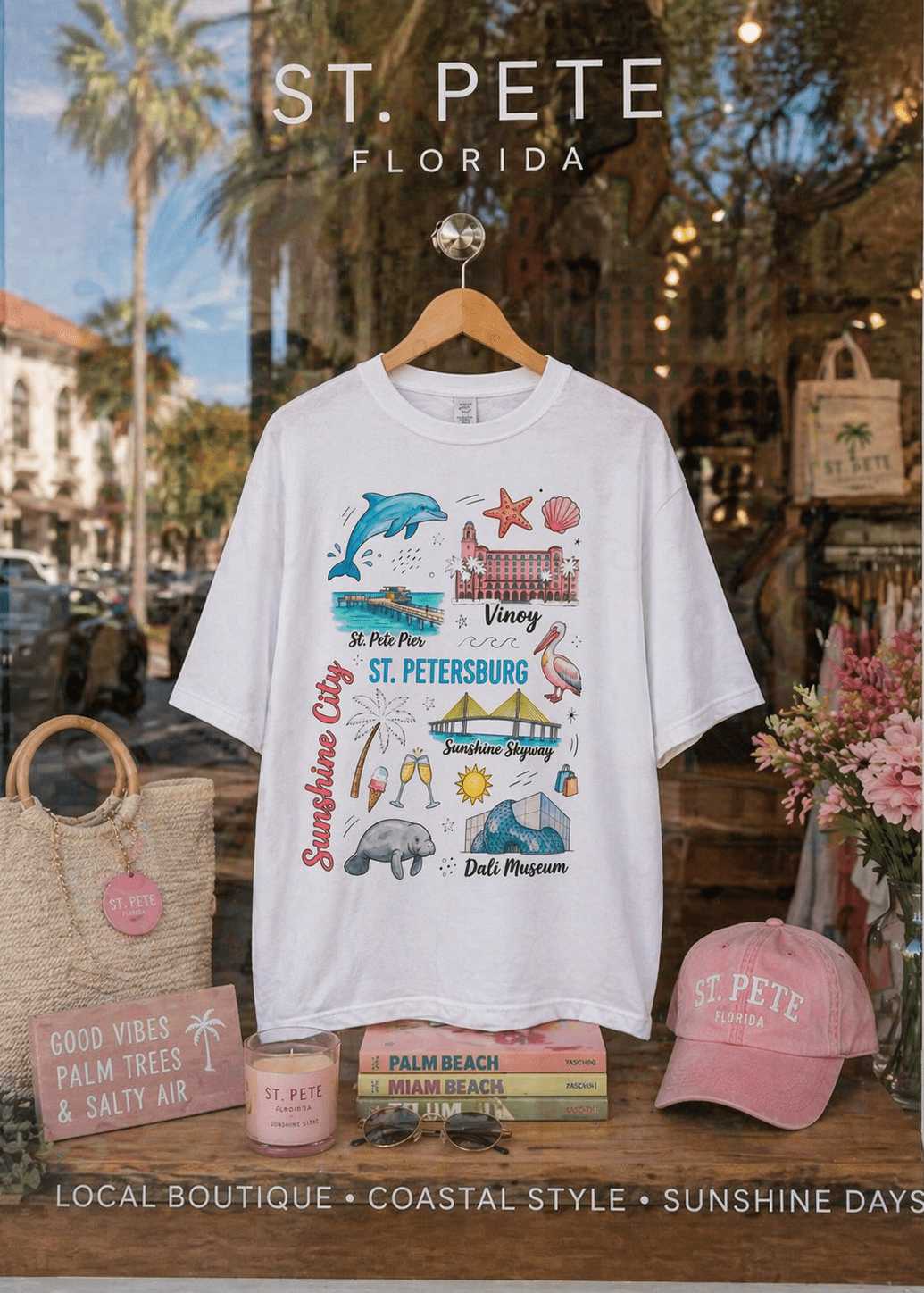 St. Pete Sunshine City T-Shirt – RELLE Fashion & Lifestyle – Product Image