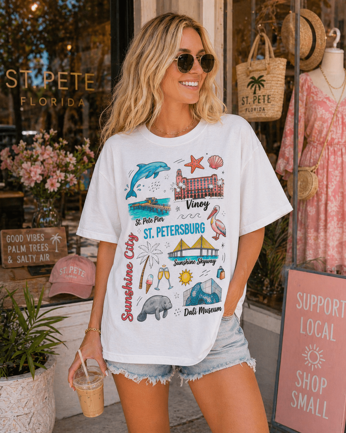 St. Pete Sunshine City T-Shirt – RELLE Fashion & Lifestyle – Product Image