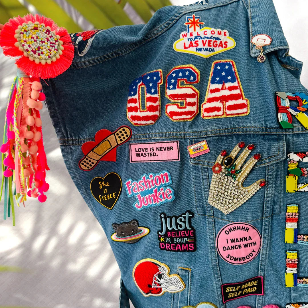Stars and Stripes - Handcrafted Unique Custom Vest