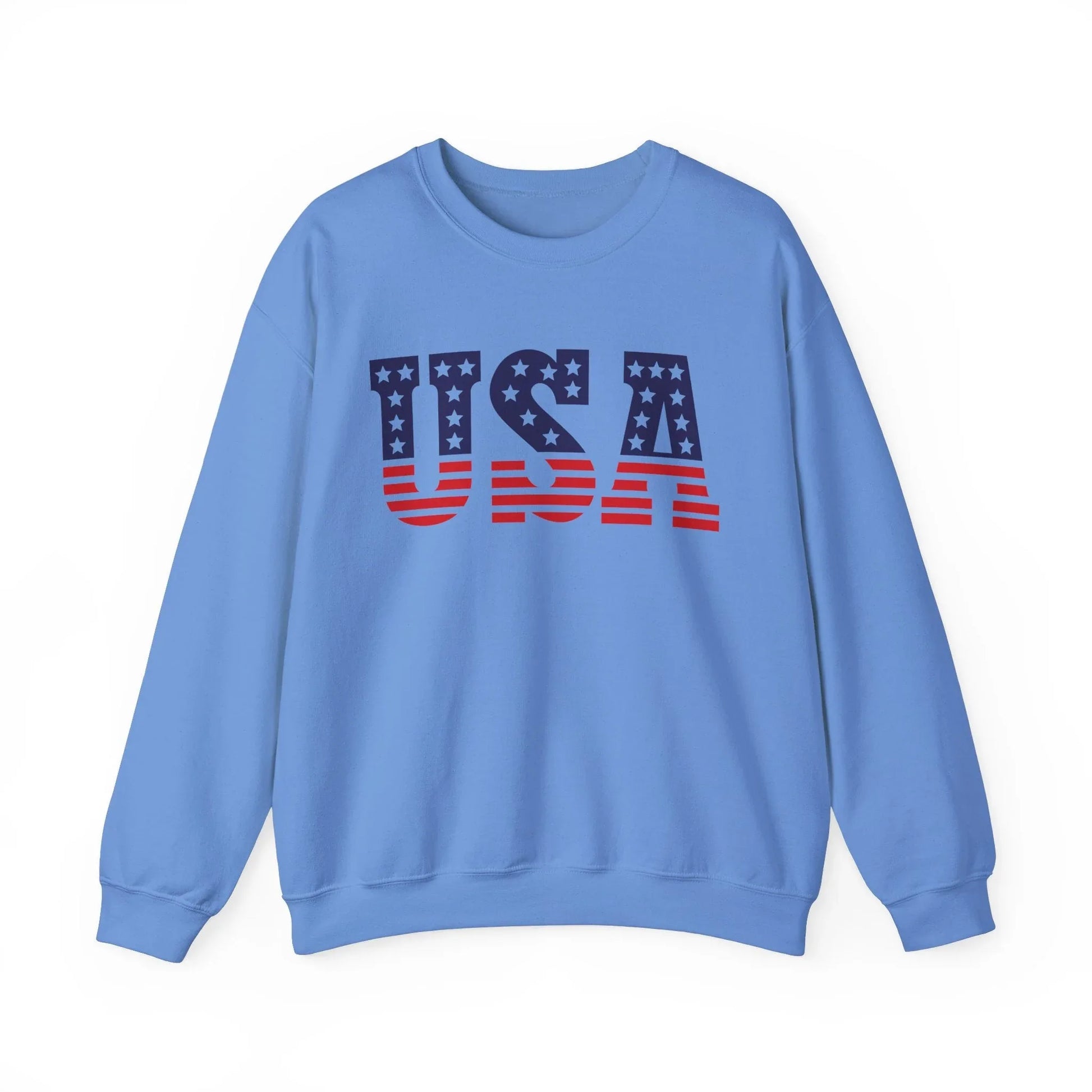 Stars & Stripes Sweatshirt | Unisex - Carolina Blue / S