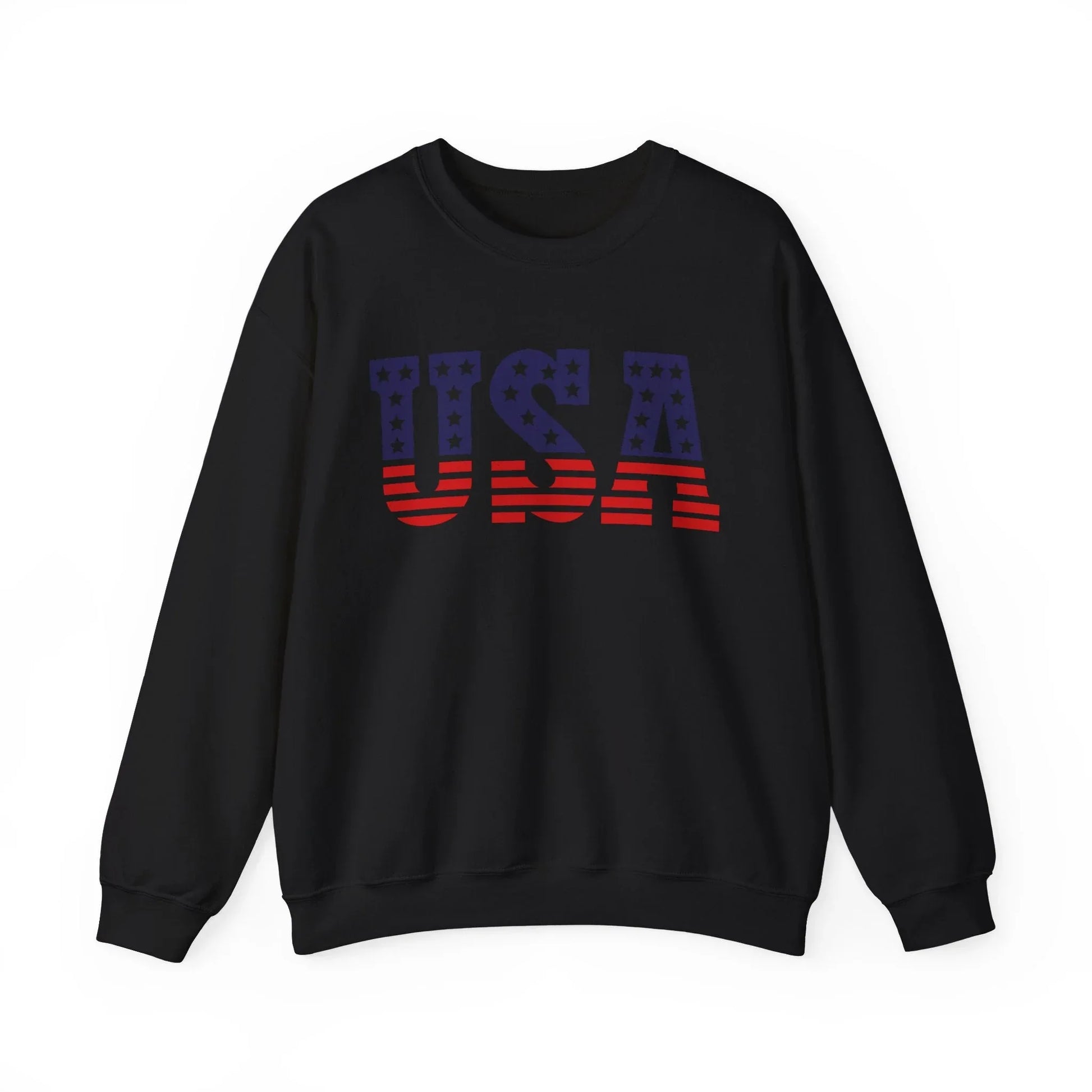 Stars & Stripes Sweatshirt | Unisex - Black / S