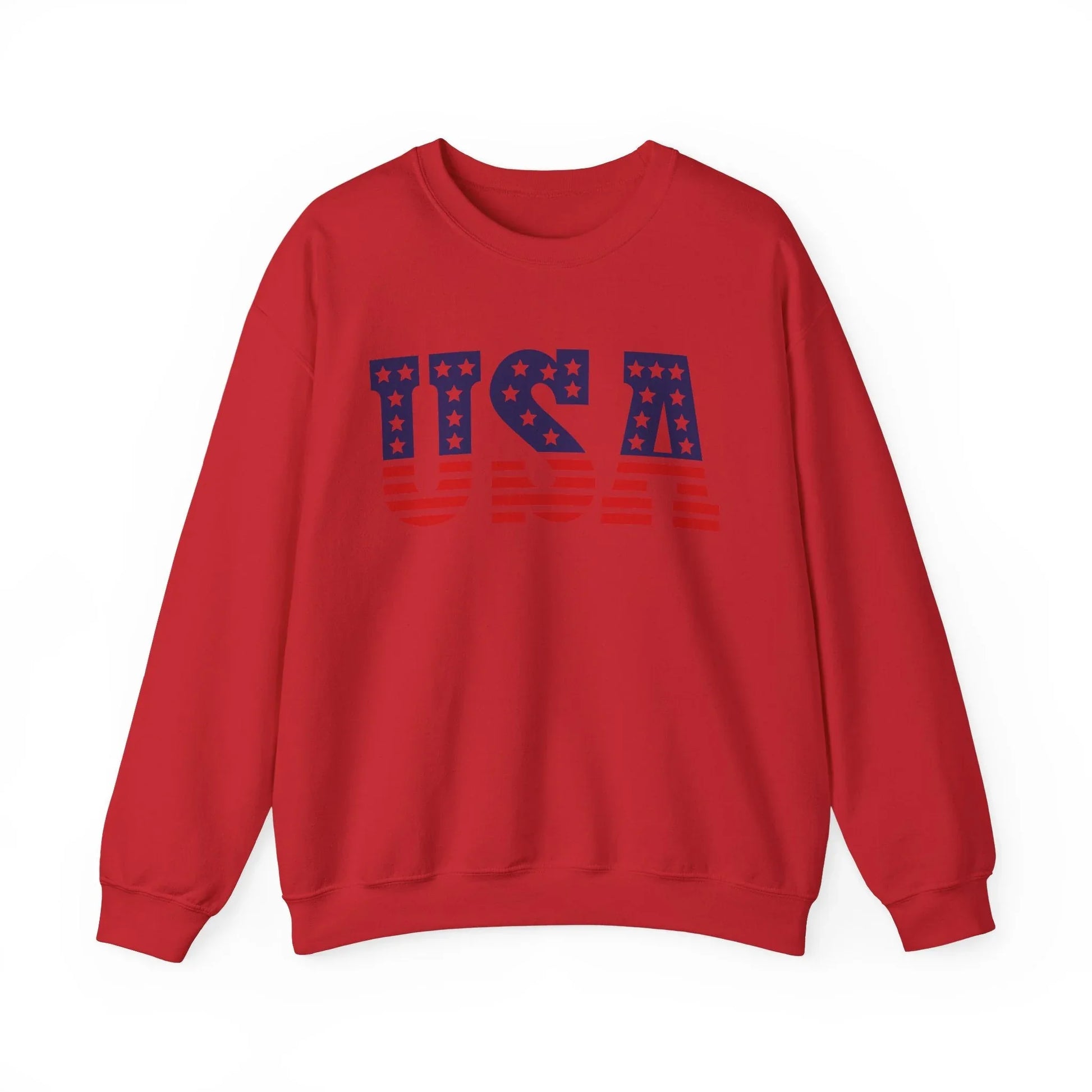 Stars & Stripes Sweatshirt | Unisex - Red / S