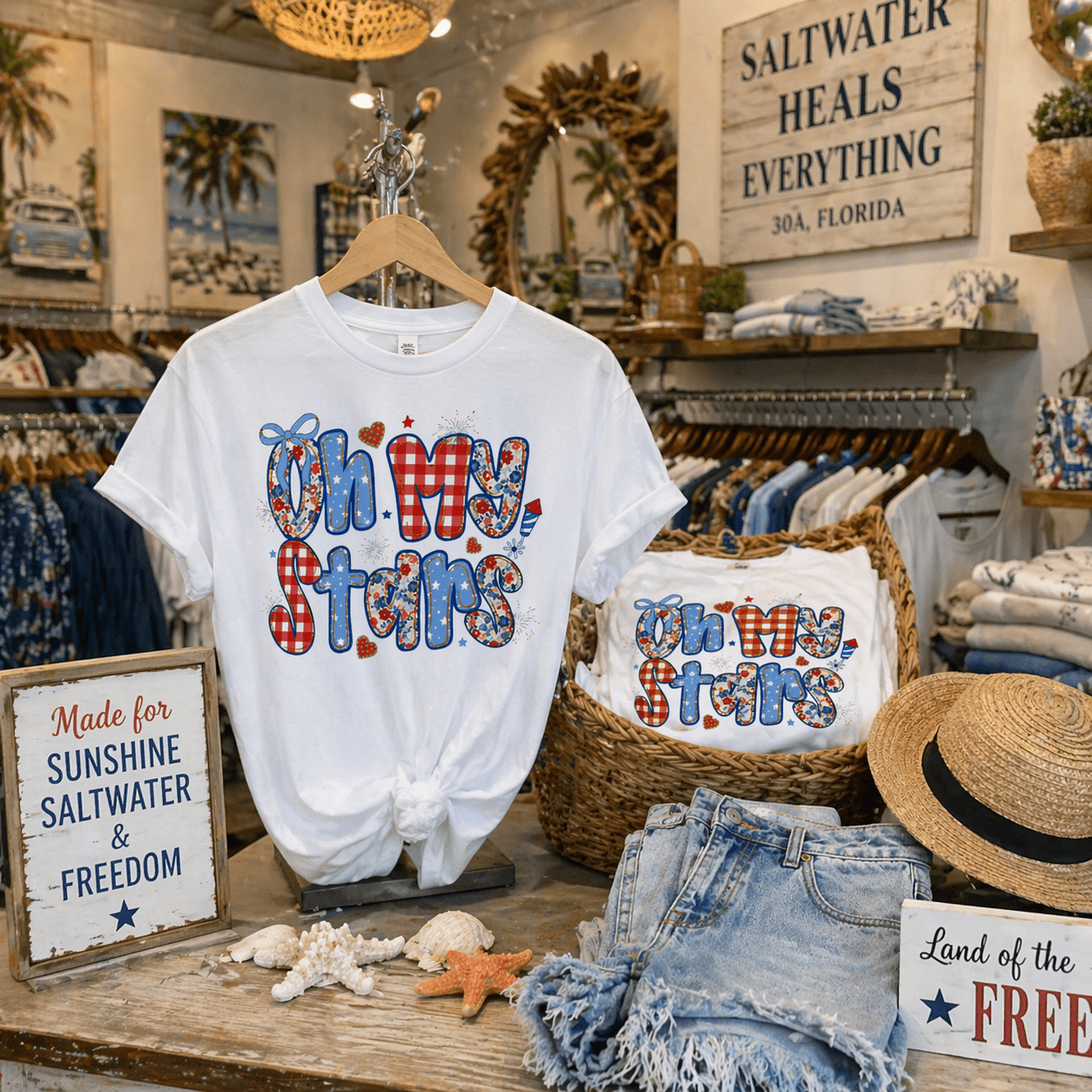 Stars & Stripes T-Shirt – RELLE Fashion & Lifestyle – Product Image