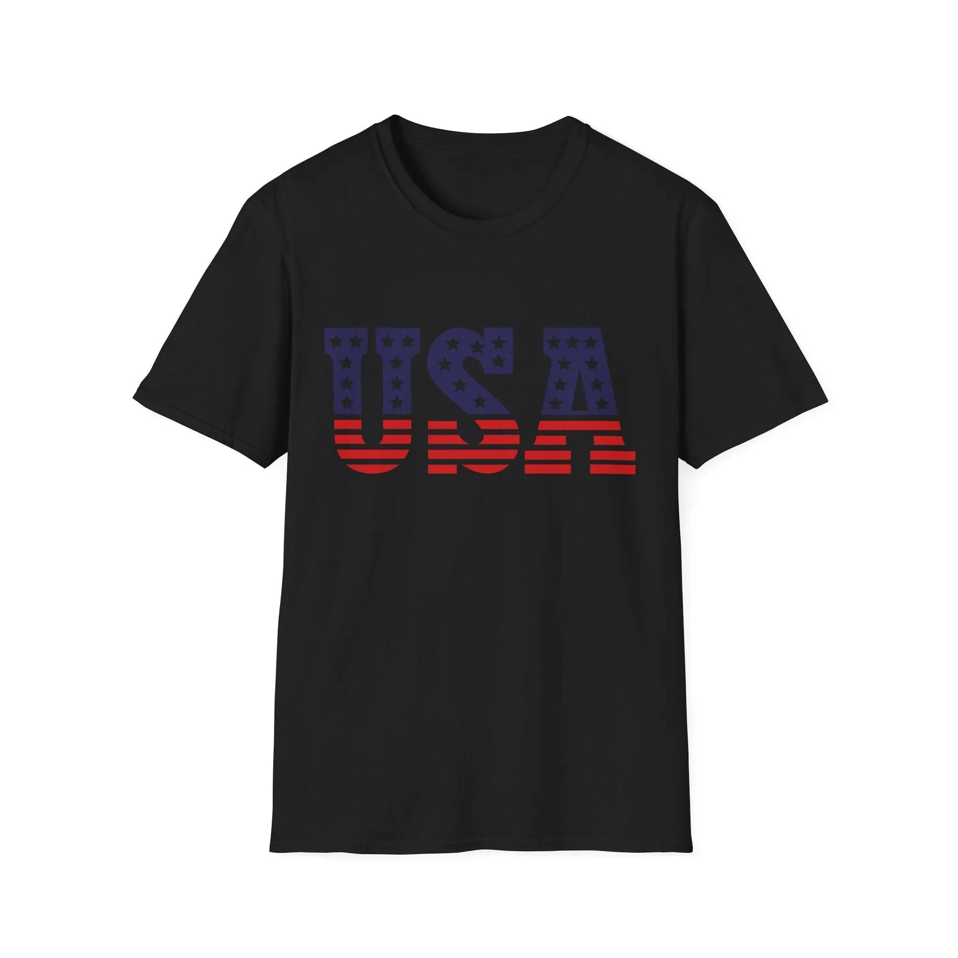 Stars & Stripes T-Shirt | Unisex - XS / Black