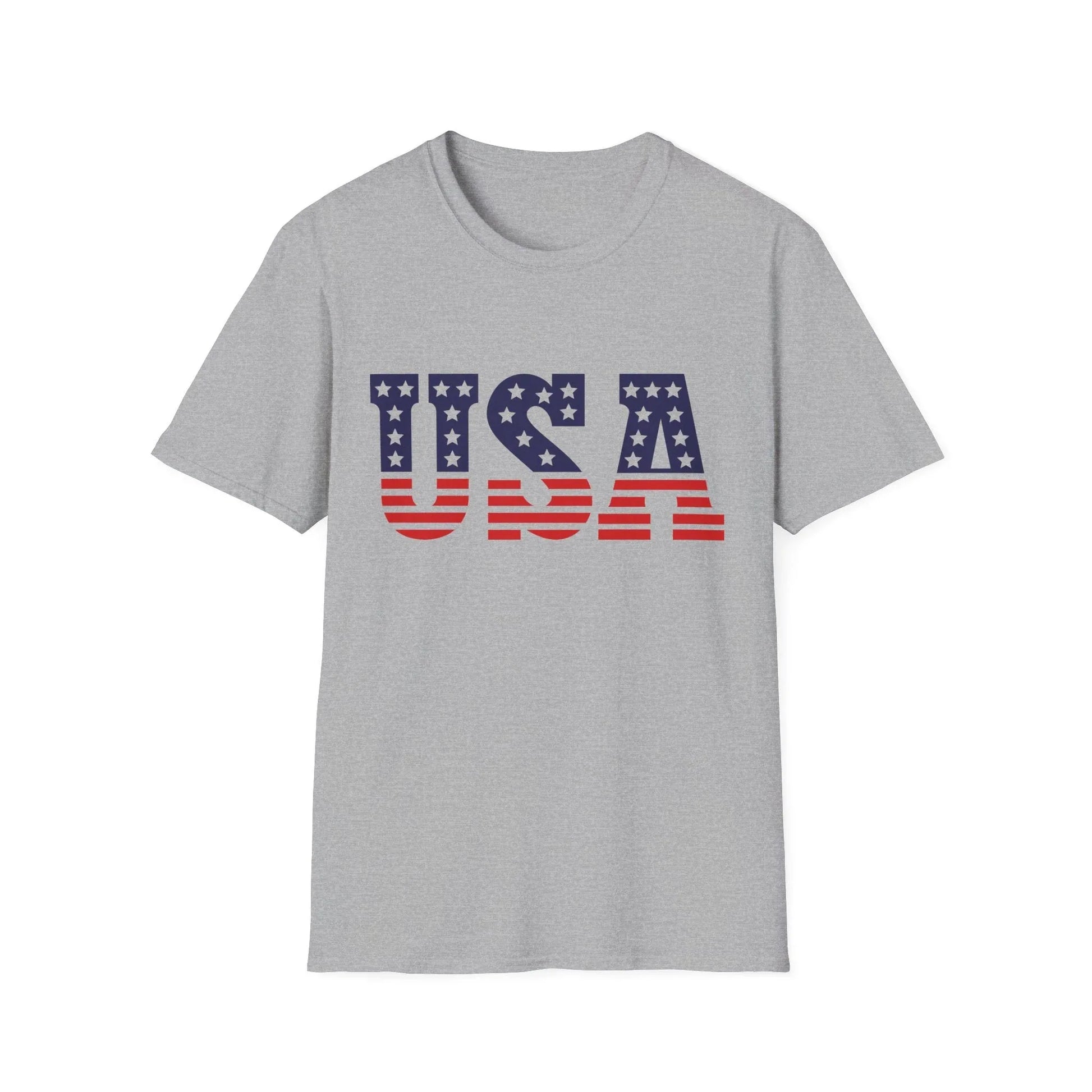 Stars & Stripes T-Shirt | Unisex - XS / Sport Grey