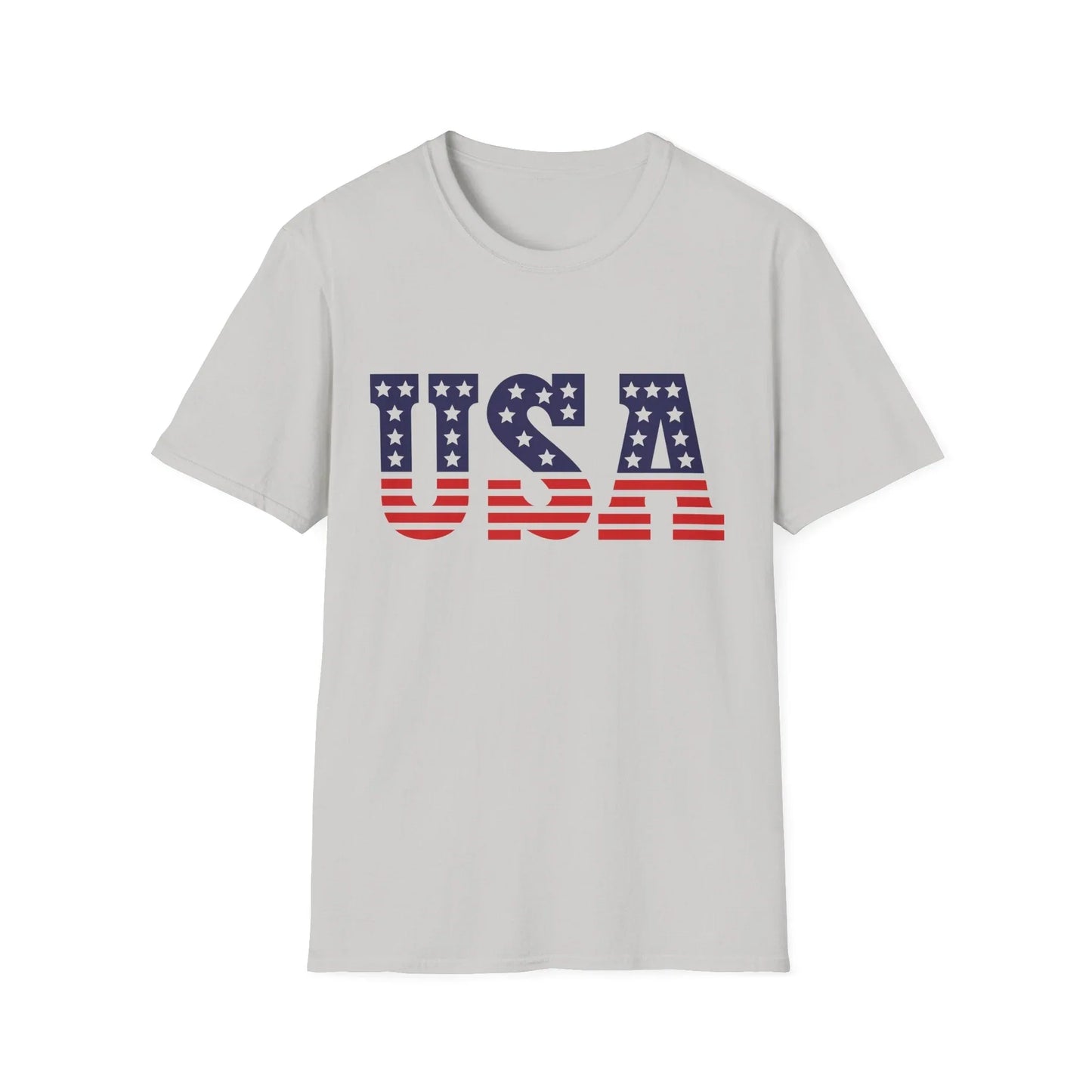 Stars & Stripes T-Shirt | Unisex - S / Ice Grey
