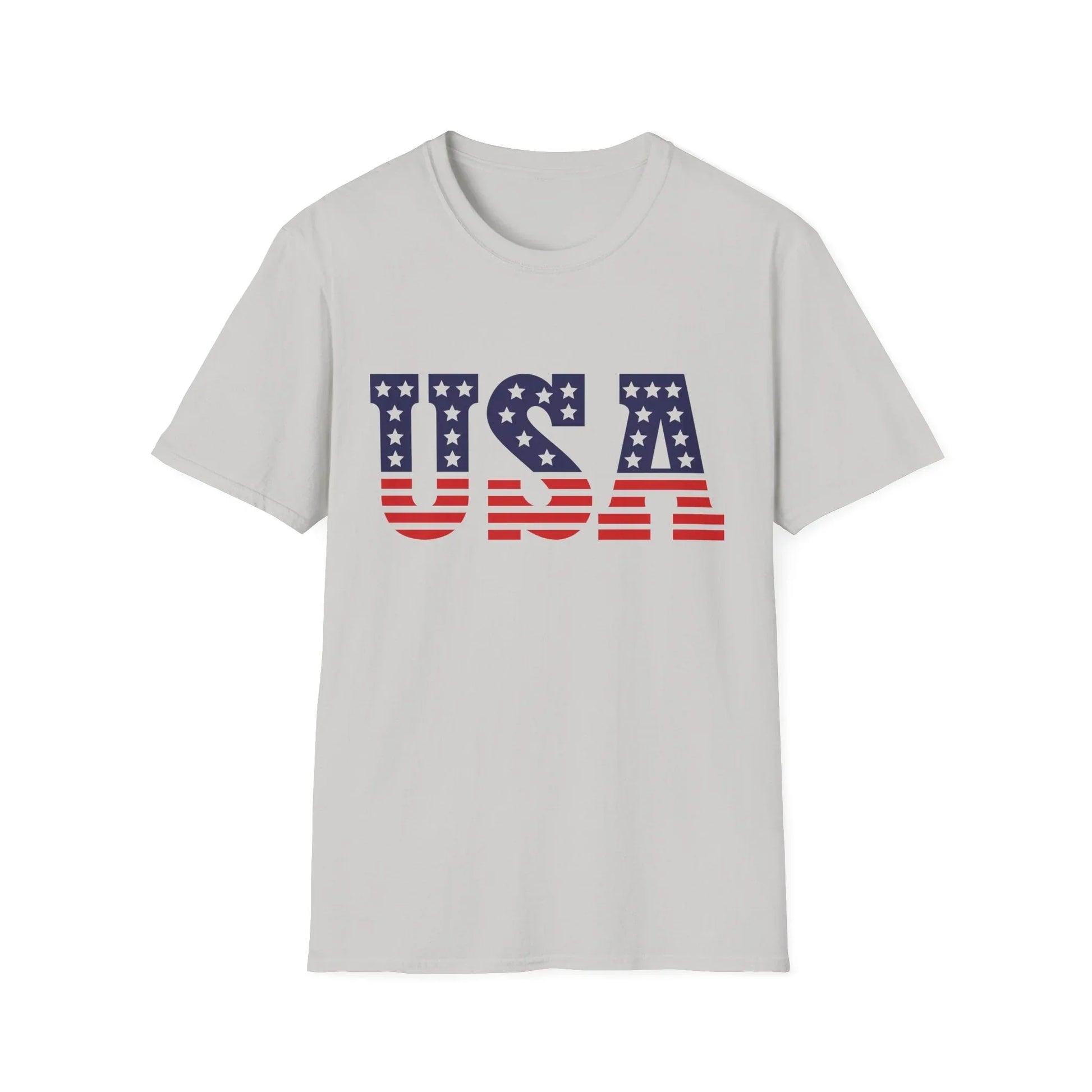 Stars & Stripes T-Shirt | Unisex - S / Ice Grey