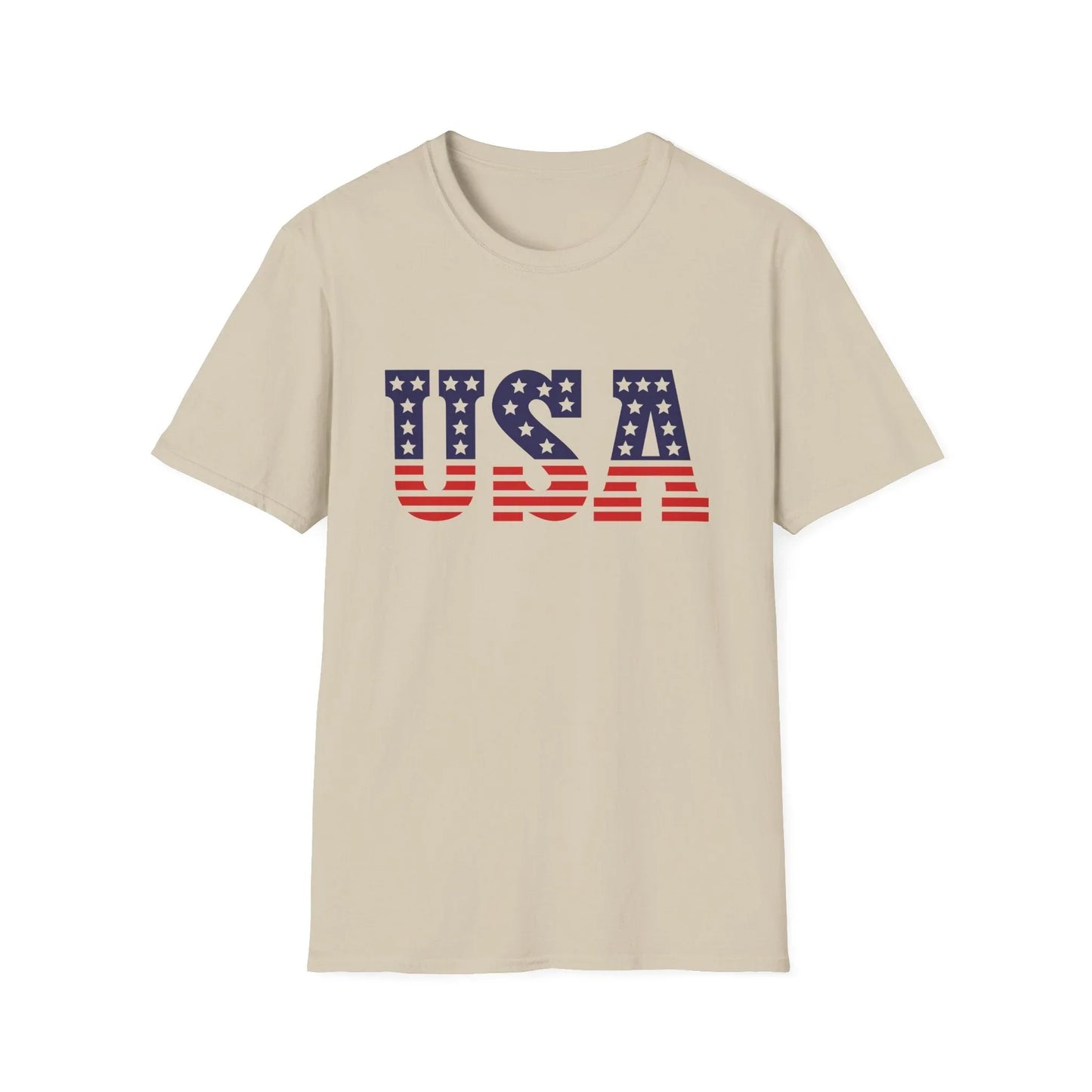 Stars & Stripes T-Shirt | Unisex - S / Sand