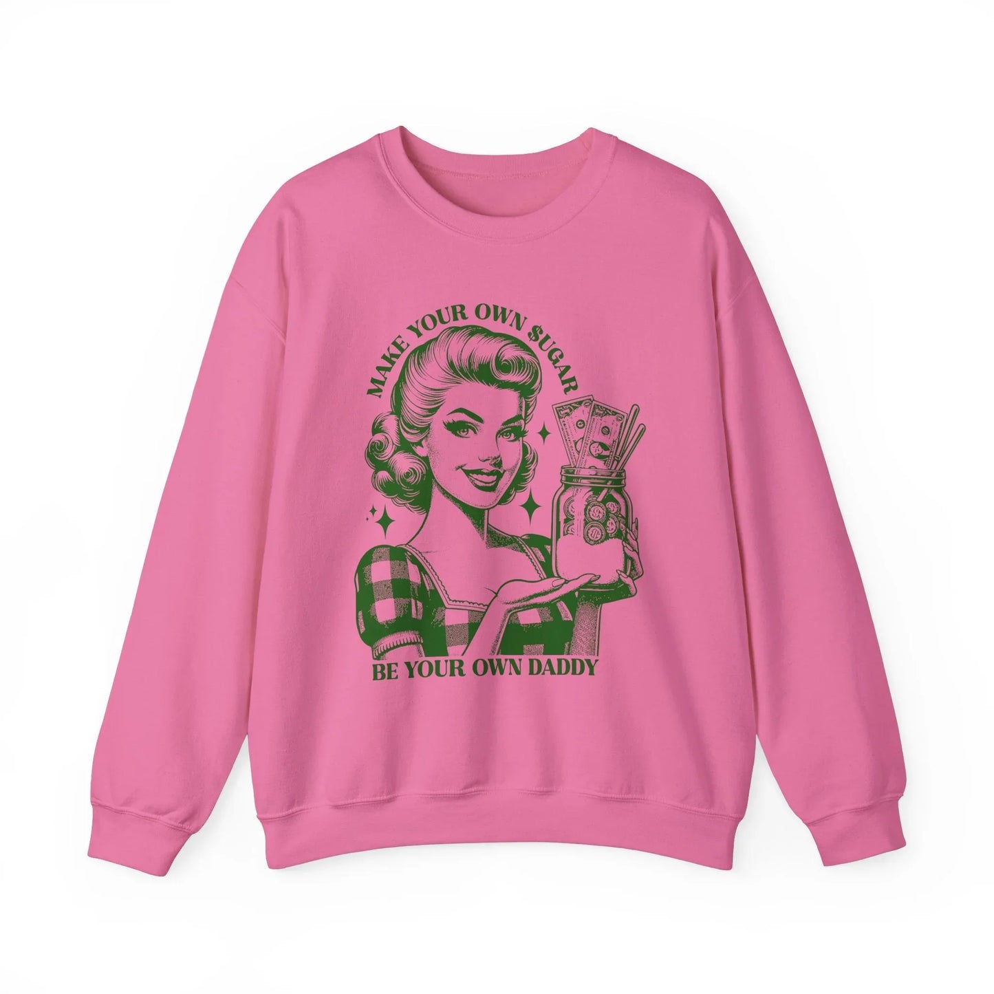Sugar Mommy Sweatshirt - Safety Pink / S