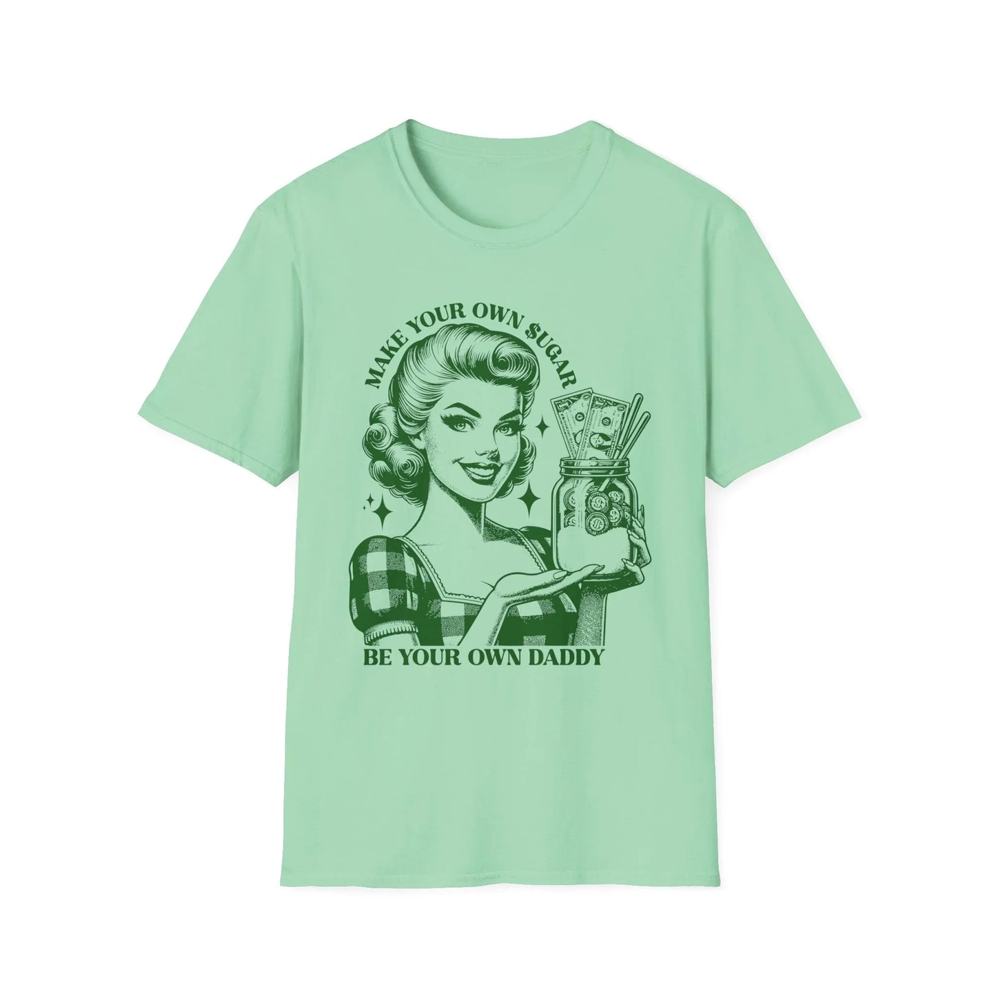 Sugar Mommy T-Shirt - S / Mint Green