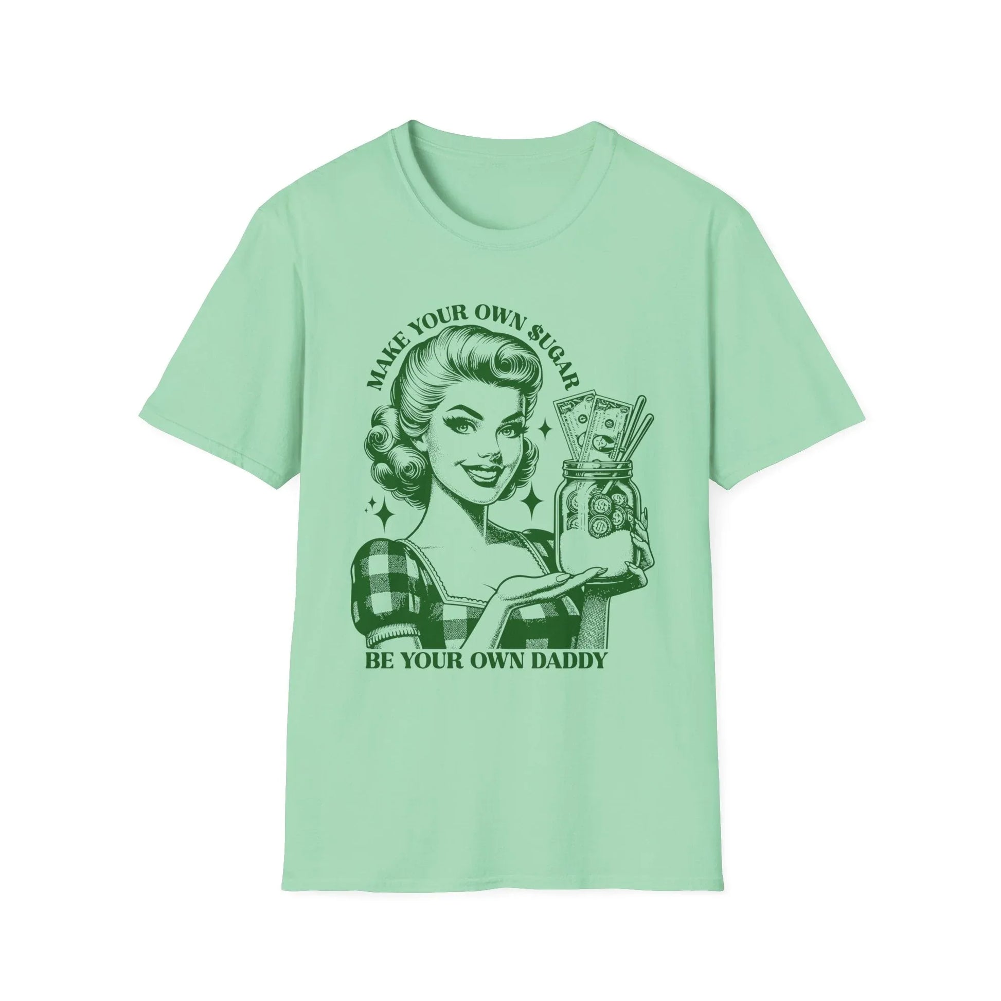 Sugar Mommy T-Shirt - S / Mint Green