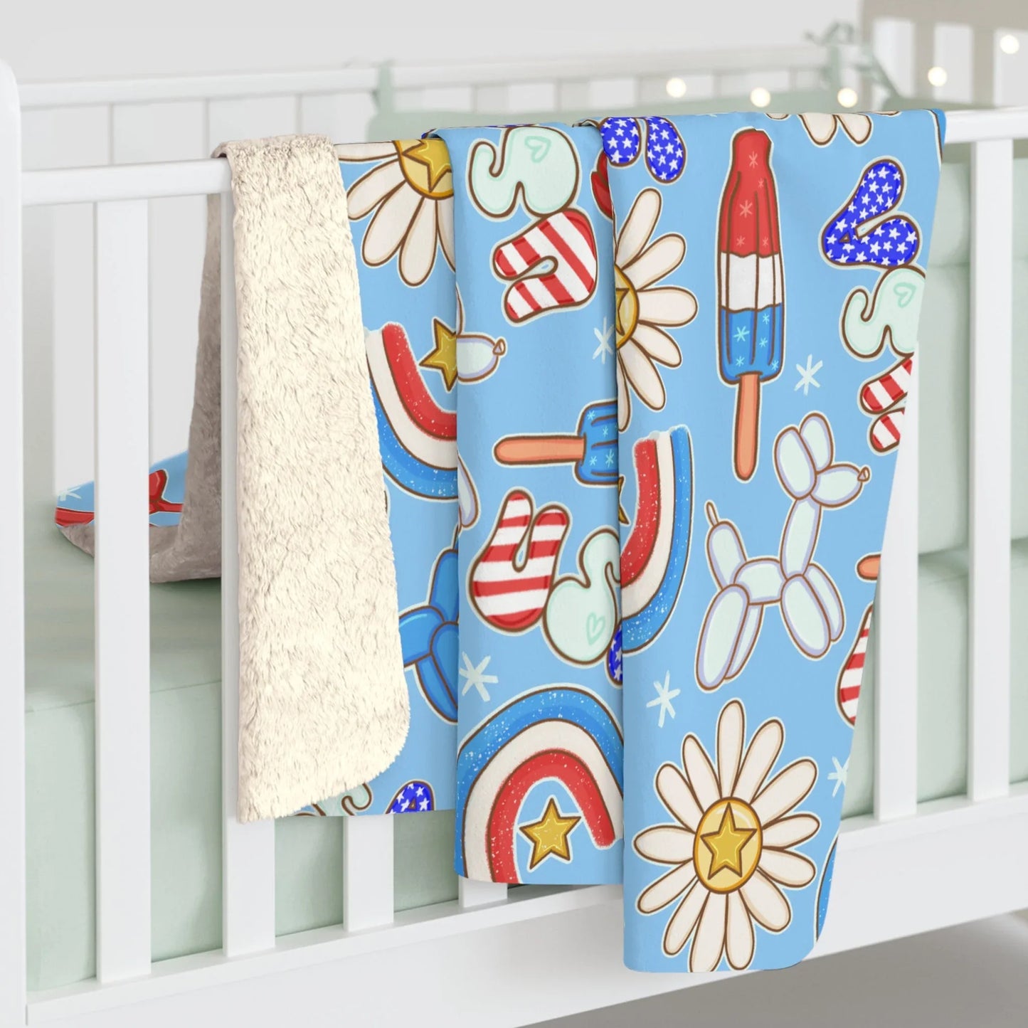 Sunny Celebrations Sherpa Fleece Blanket - 50’’ × 60’’ - Home Decor