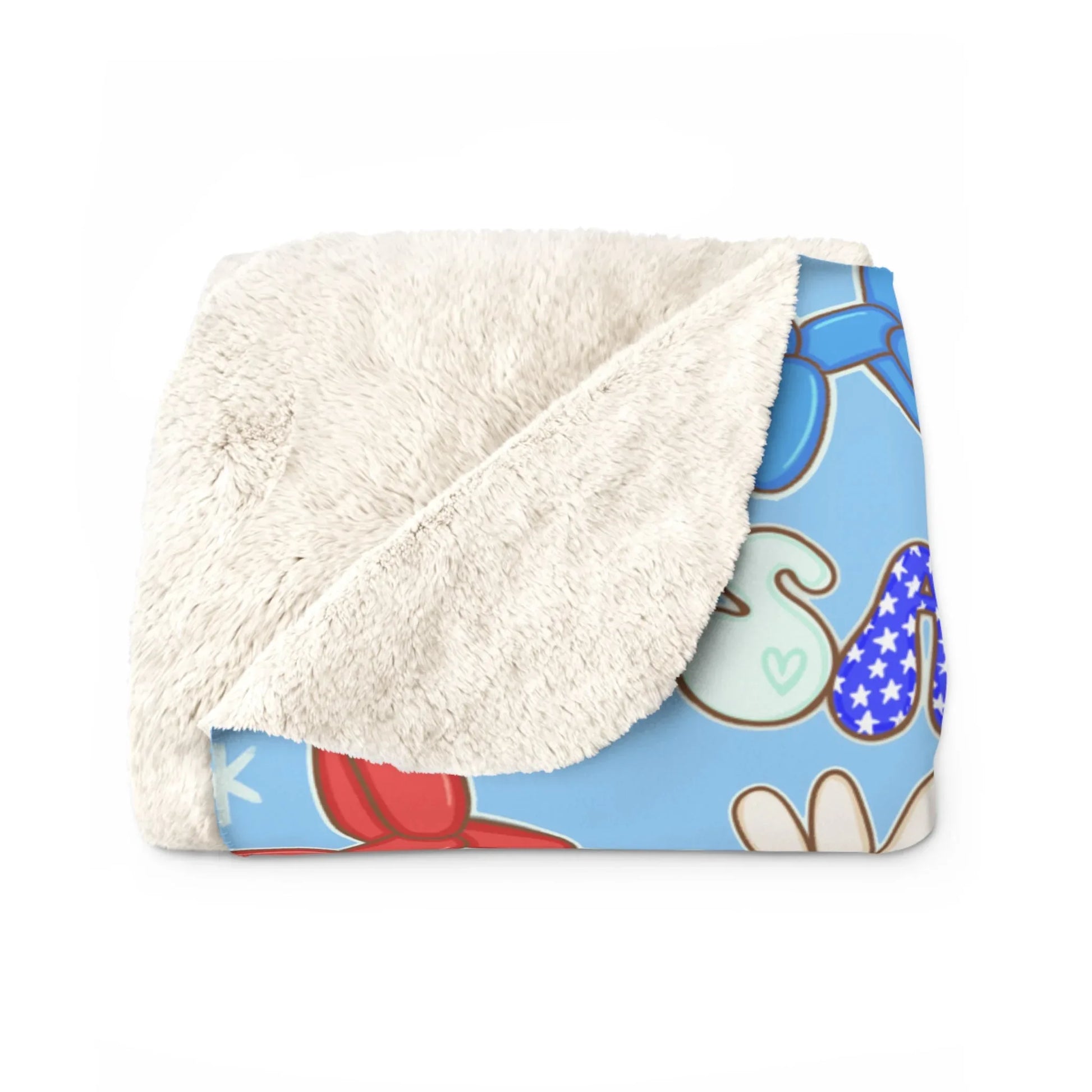 Sunny Celebrations Sherpa Fleece Blanket - 50’’ × 60’’ - Home Decor