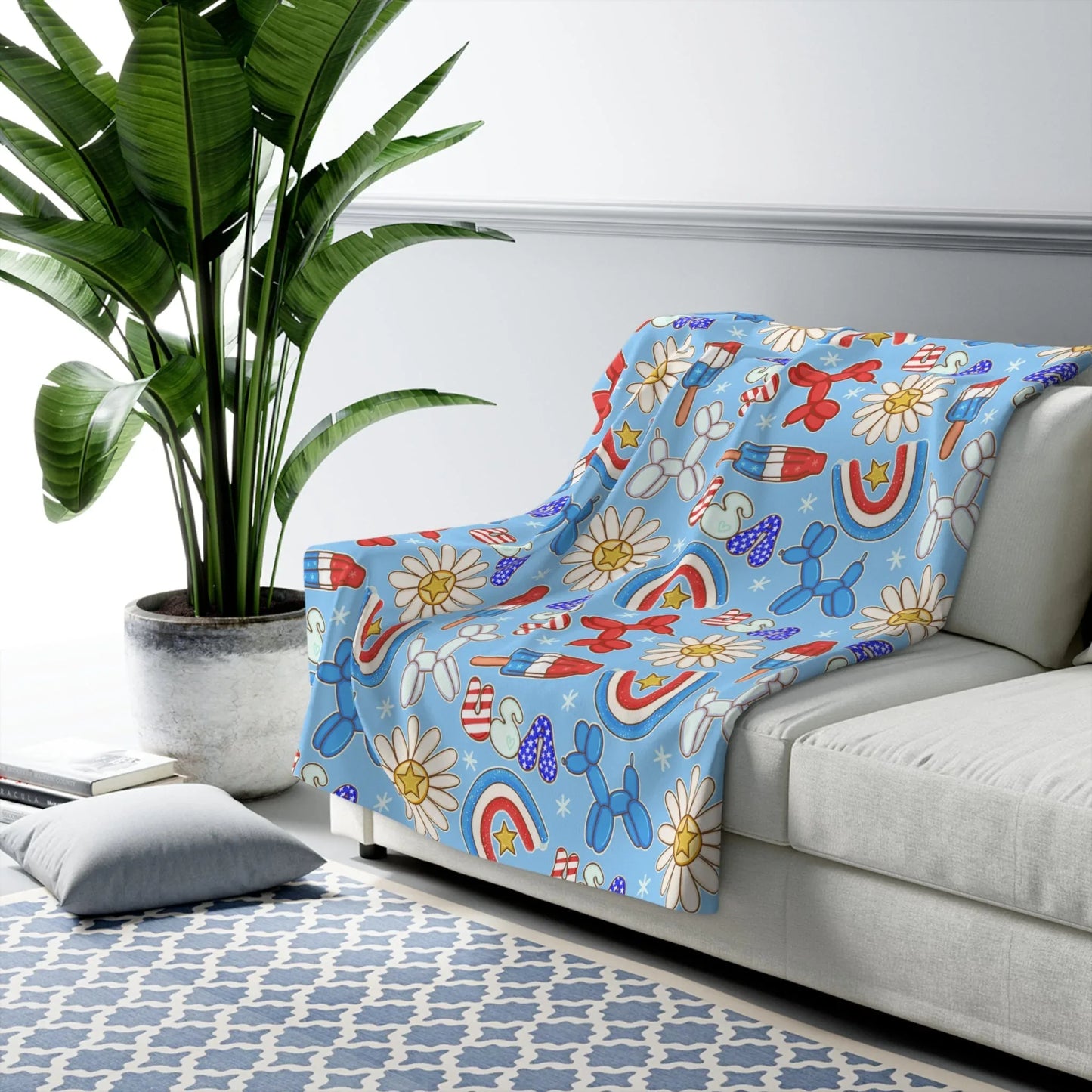 Sunny Celebrations Sherpa Fleece Blanket - 50’’ × 60’’ - Home Decor