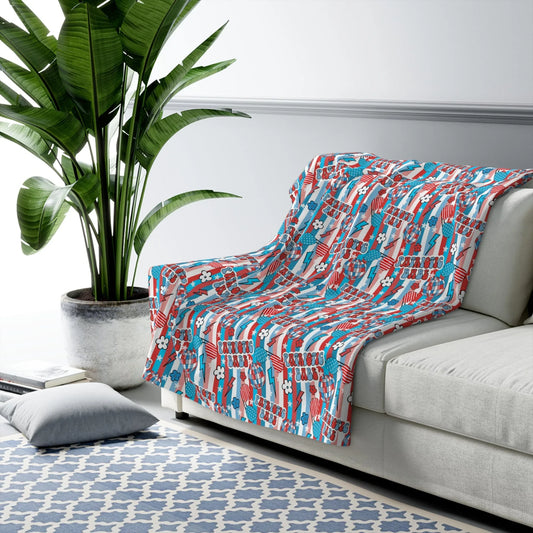 Sunny Celebrations Sherpa Fleece Blanket - 50’’ × 60’’ - Home Decor