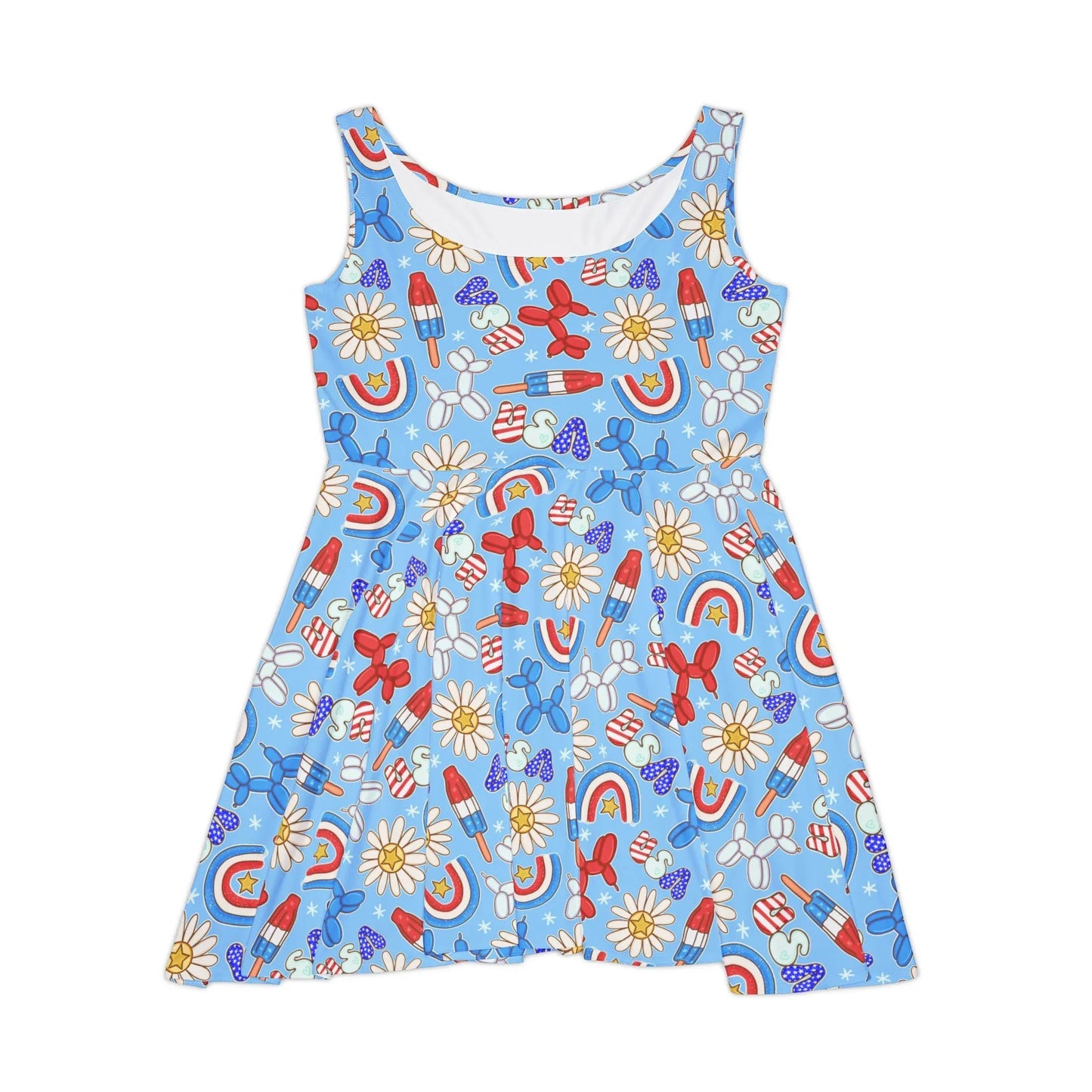 Sunny Celebrations Skater Dress - XS - All Over Prints