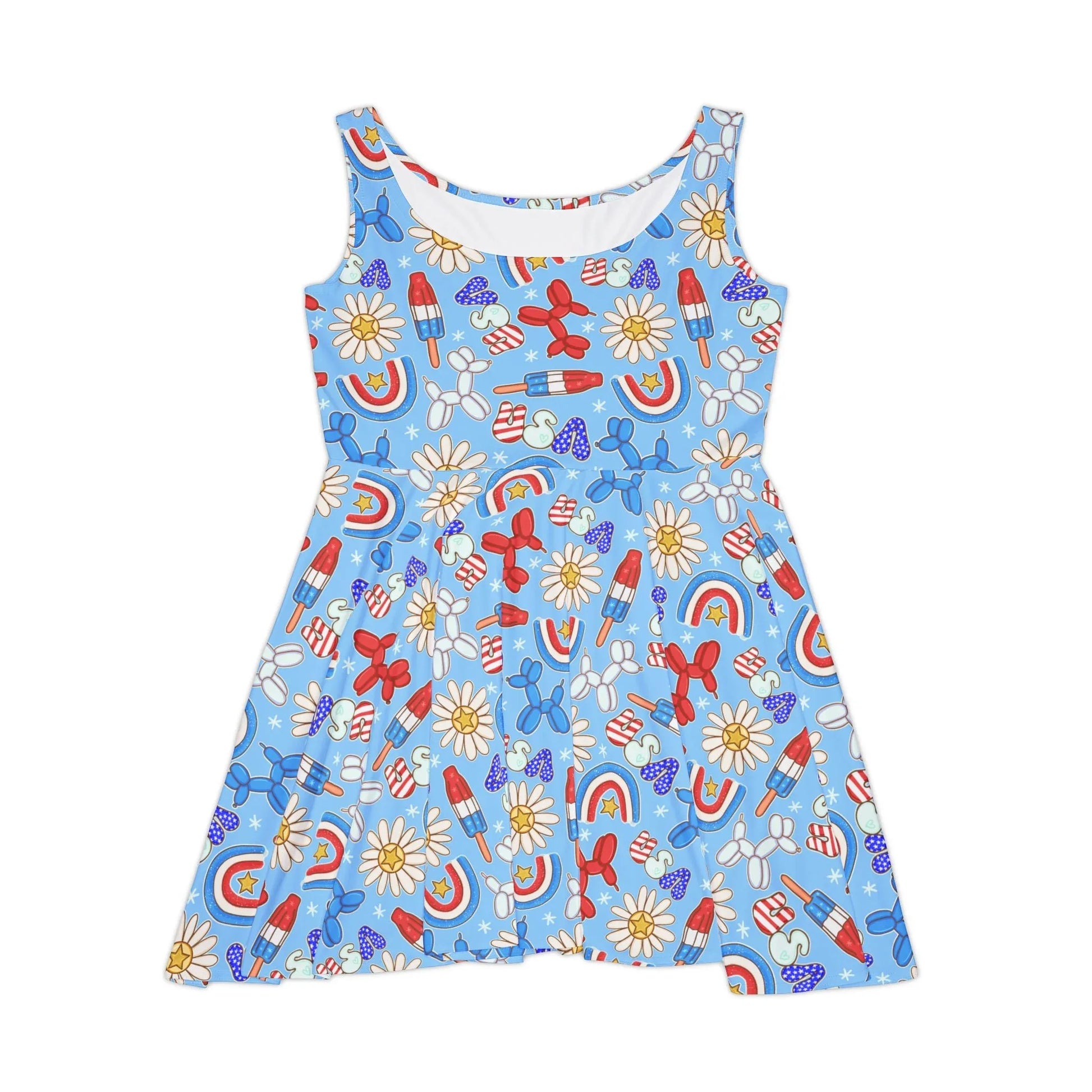 Sunny Celebrations Skater Dress - XS - All Over Prints