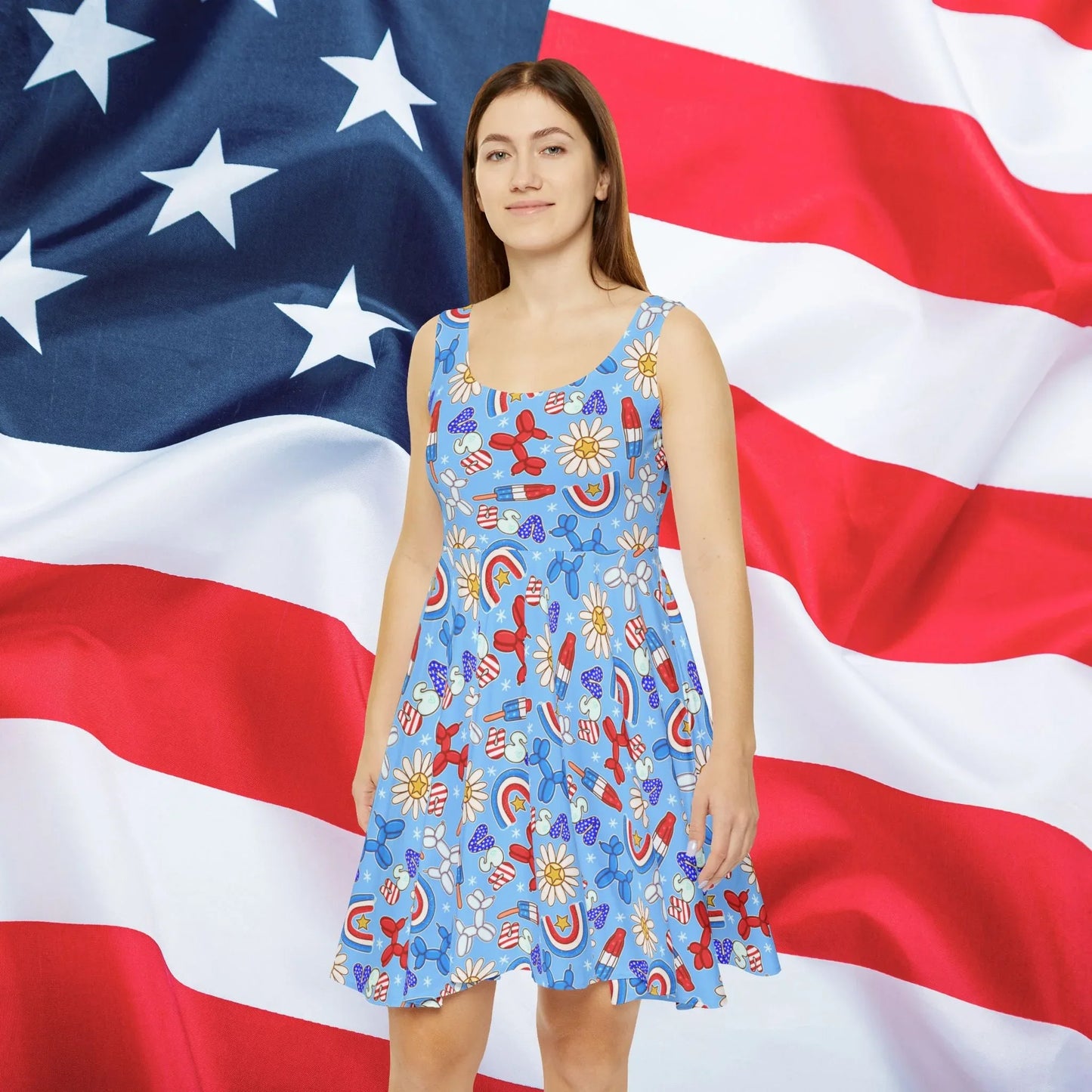 Sunny Celebrations Skater Dress - All Over Prints