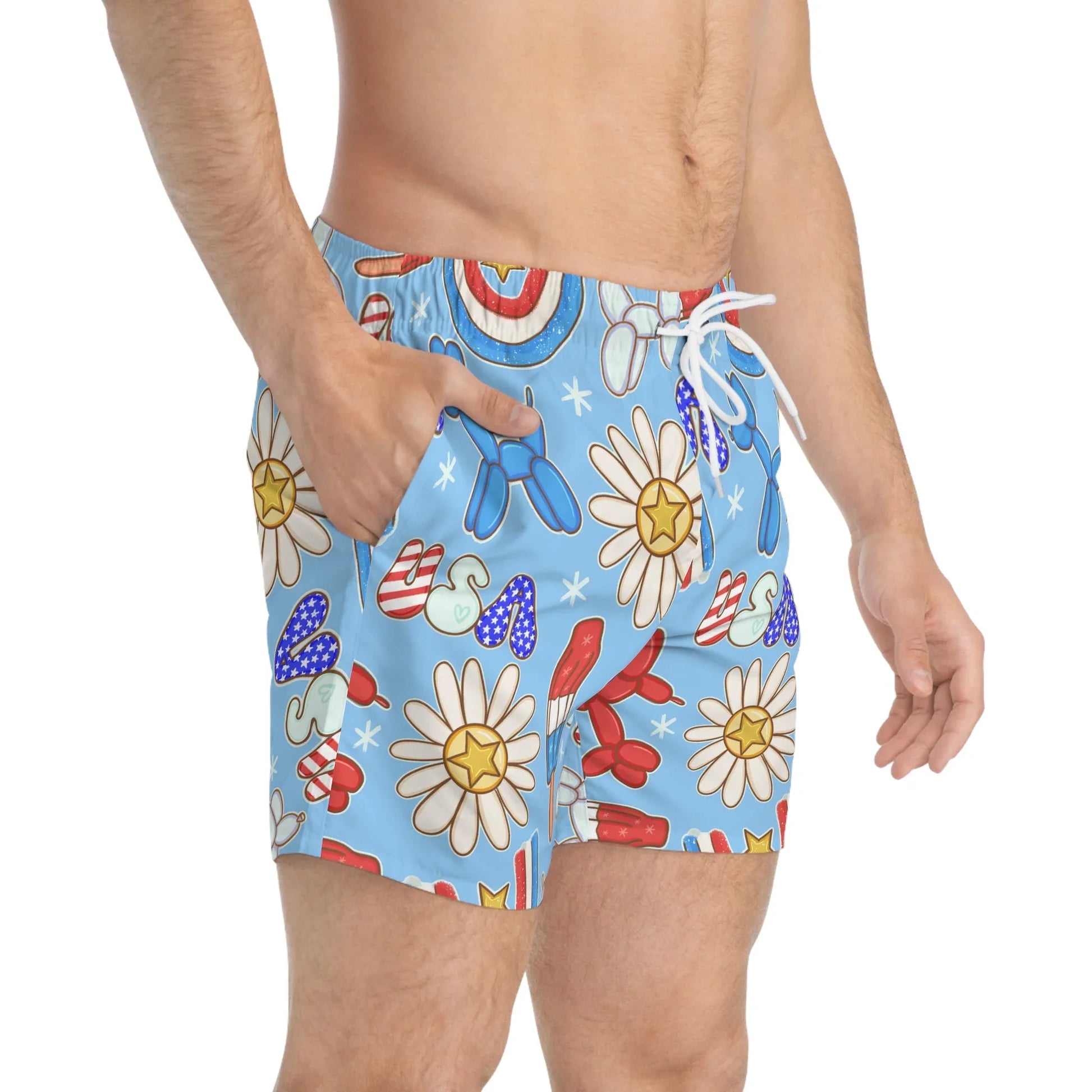 Sunny Celebrations Swim Trunks - All Over Prints