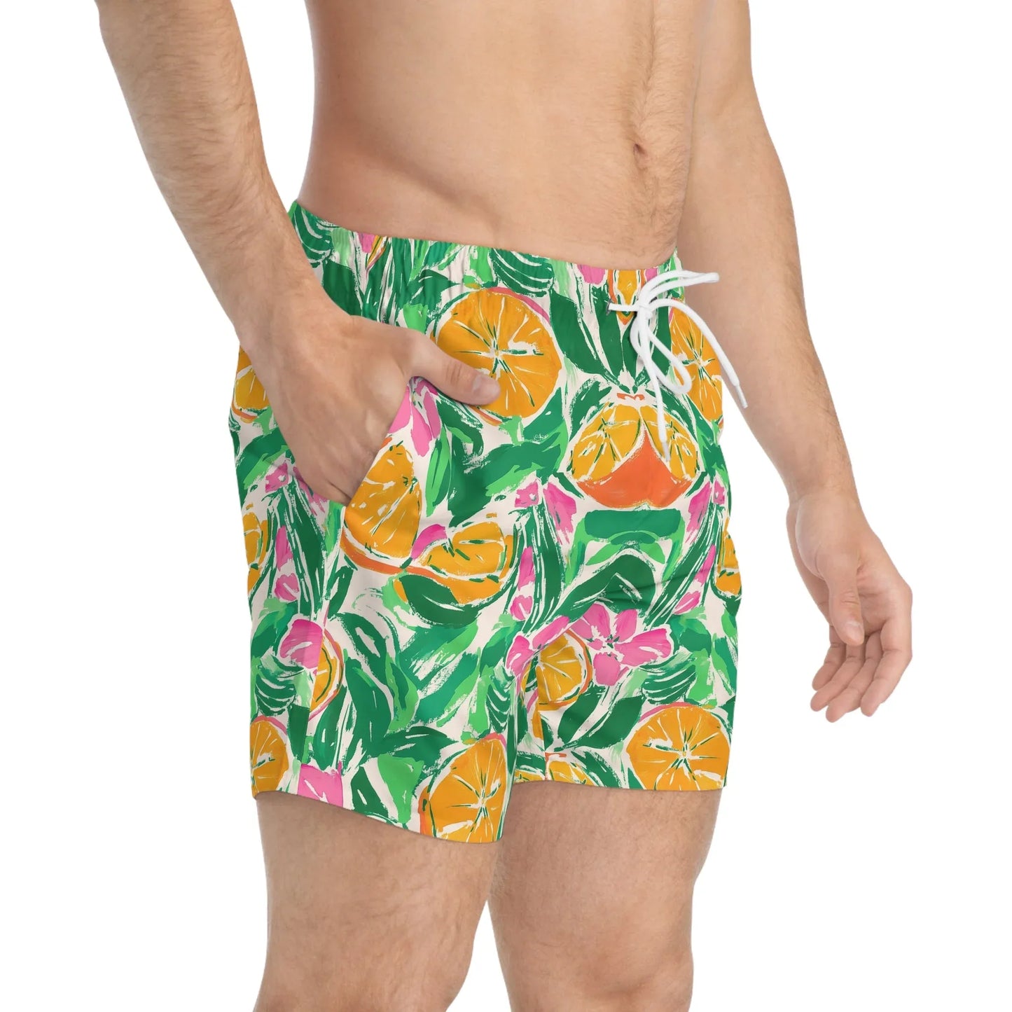 Sunshine Citrus Swim Trunks - All Over Prints