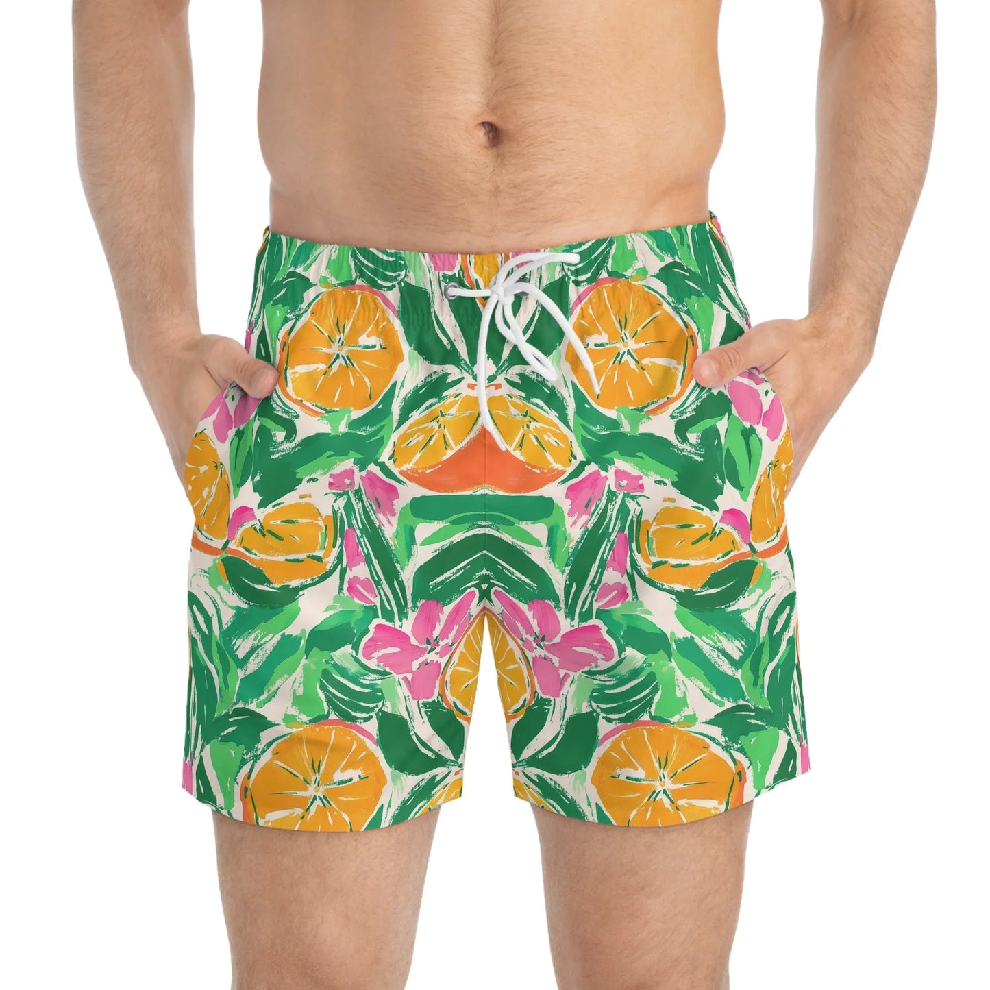 Sunshine Citrus Swim Trunks - All Over Prints