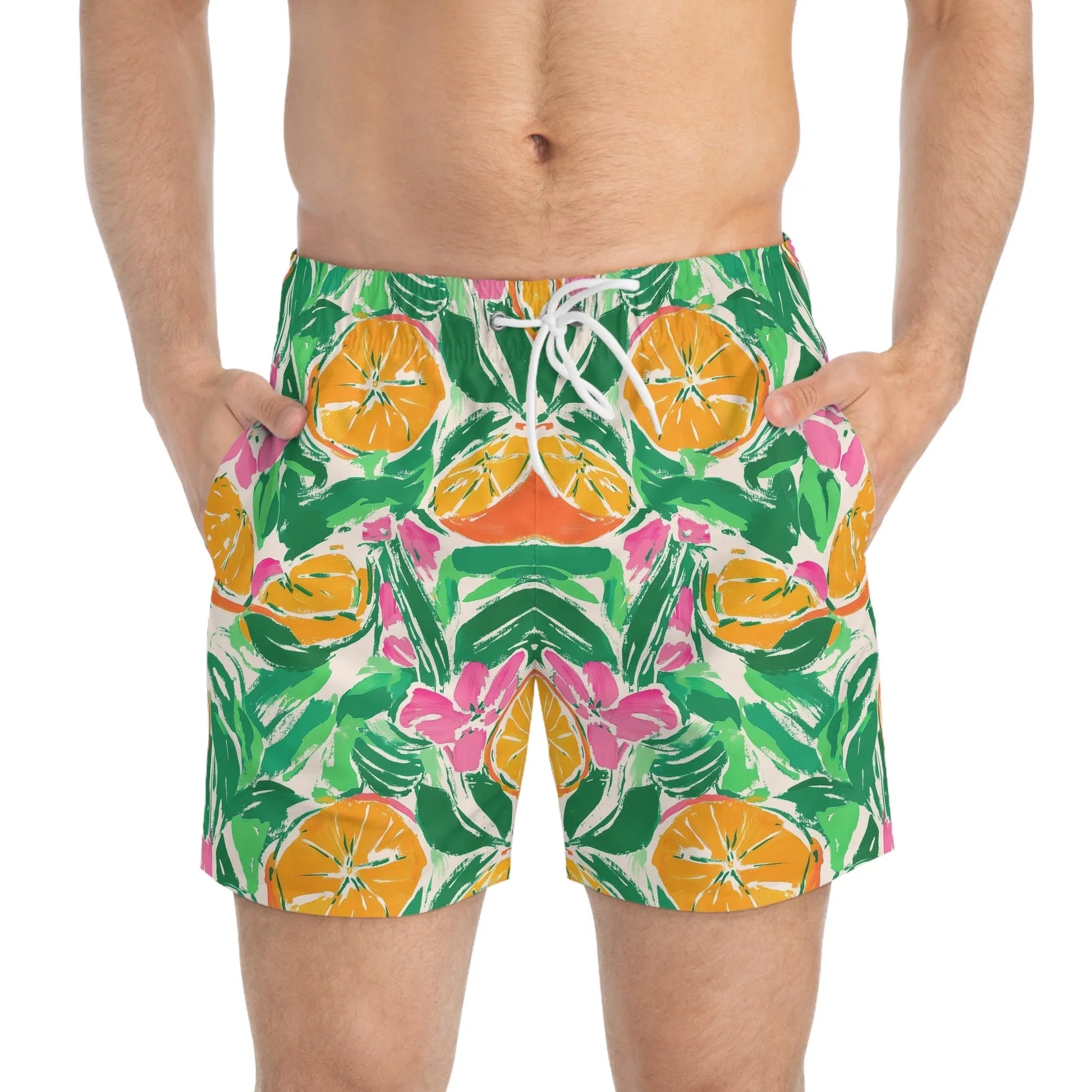 Sunshine Citrus Swim Trunks - All Over Prints