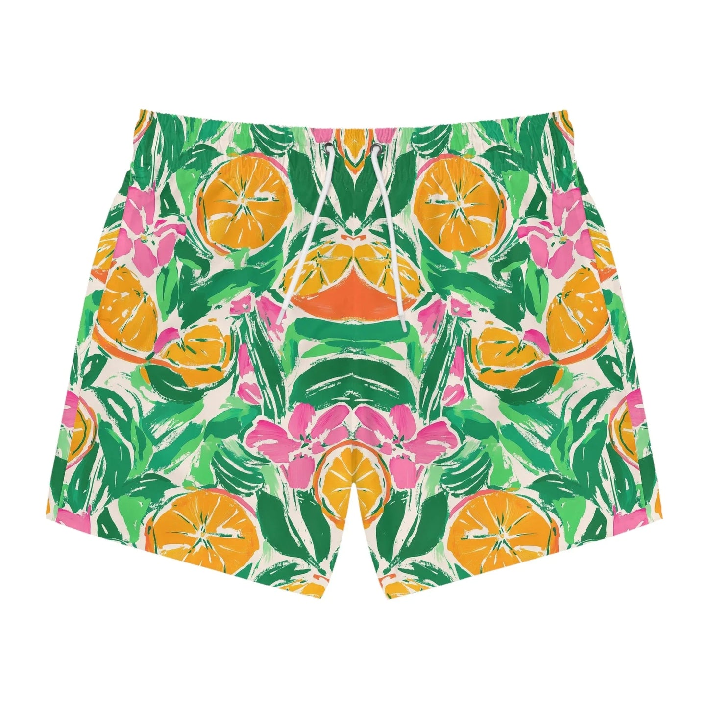 Sunshine Citrus Swim Trunks - XS / Seam thread color automatically matched to design - All Over Prints
