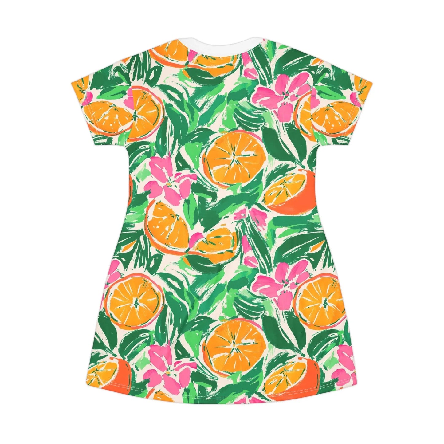 Sunshine Citrus T-Shirt Dress - All Over Prints