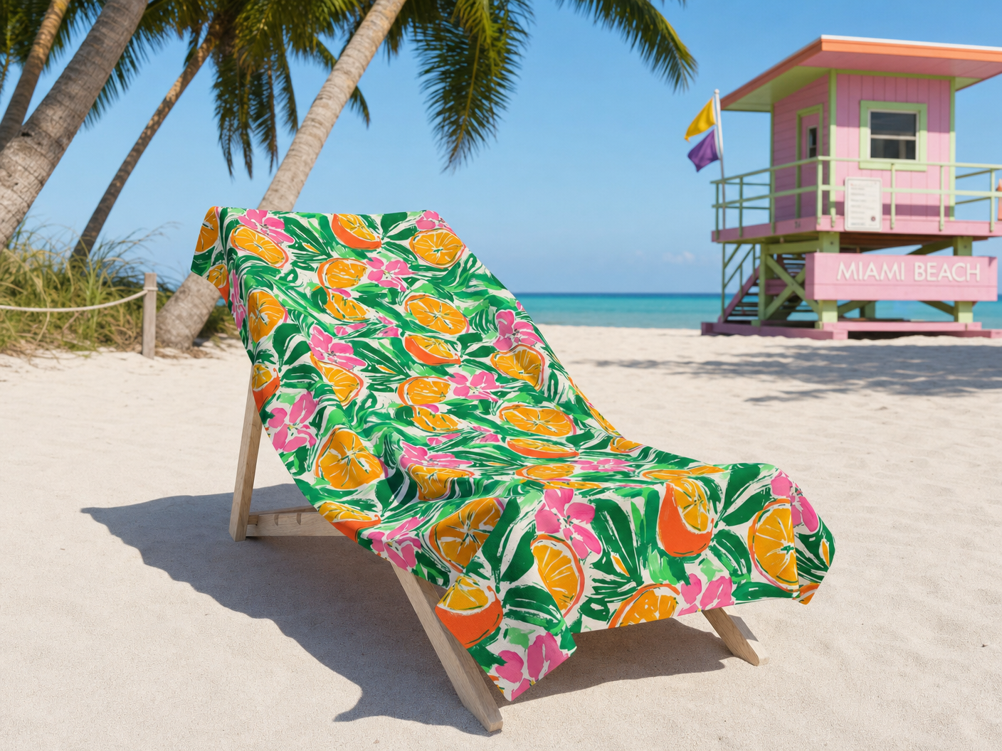 Sunshine Citrus Towel – RELLE Fashion & Lifestyle – Product Image