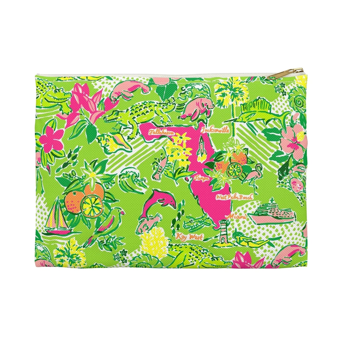 Sunshine State Accessory Pouch - Small / White zipper - Bags