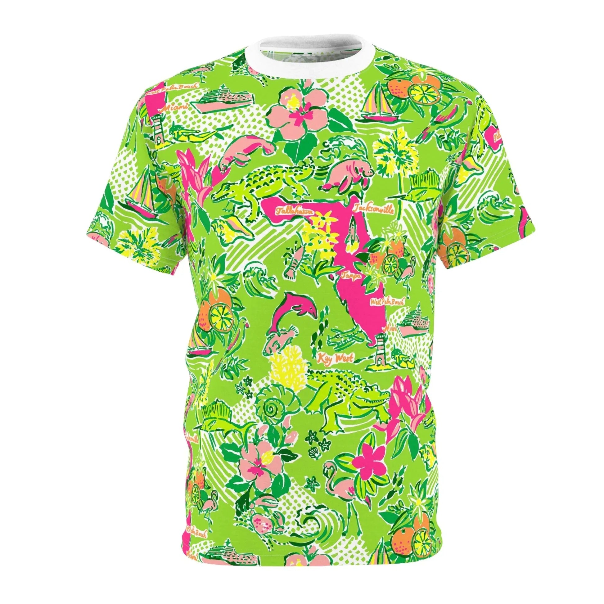 Sunshine State All-Over-Print T-Shirt - White stitching / 4 oz. / S - All Over Prints