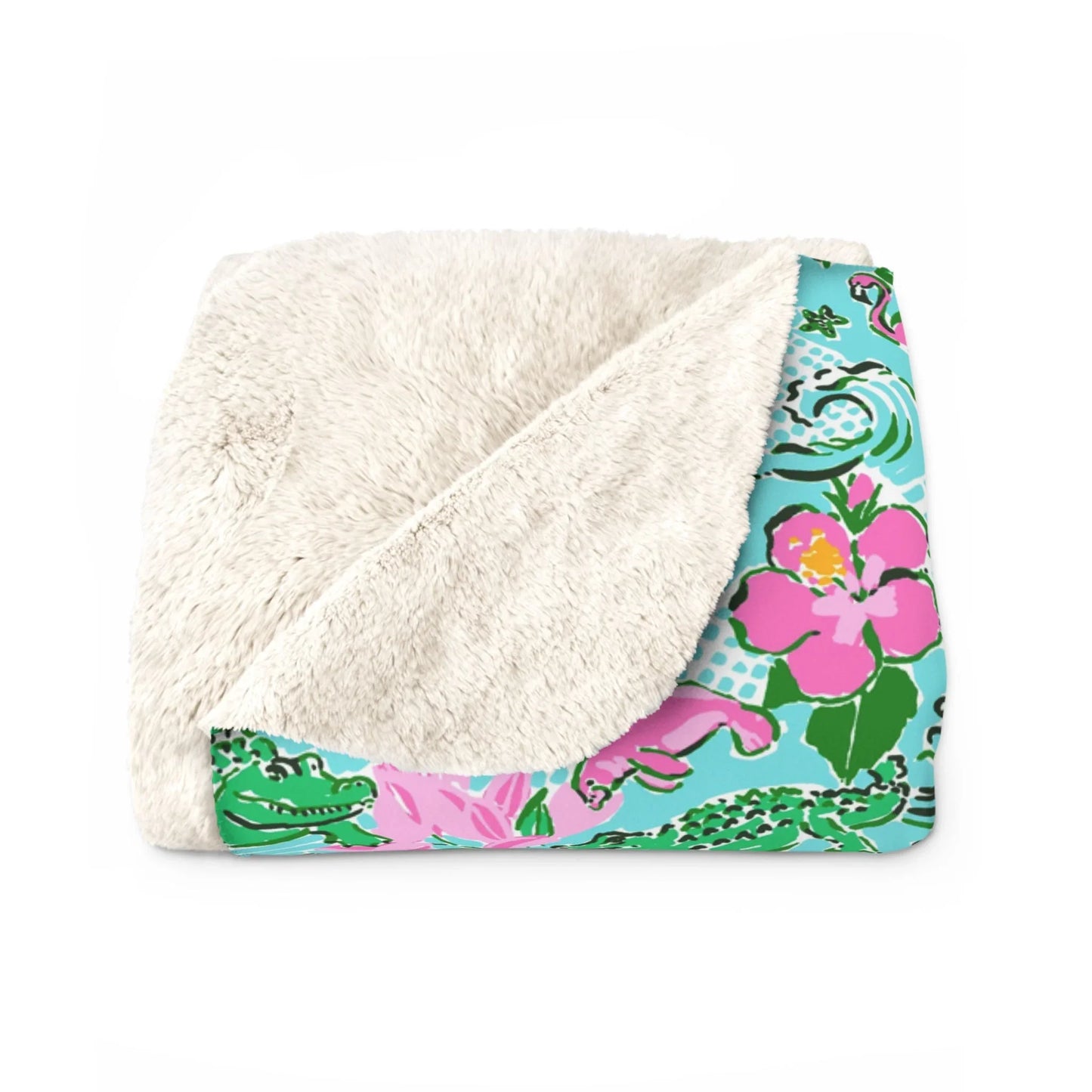 Sunshine State Sherpa Fleece Blanket - 50’’ × 60’’ - Home Decor