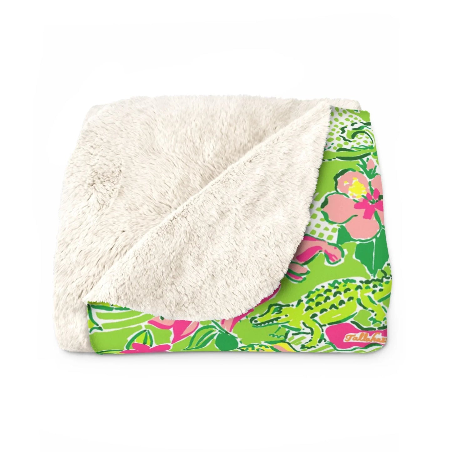 Sunshine State Sherpa Fleece Blanket - 50’’ × 60’’ - Home Decor