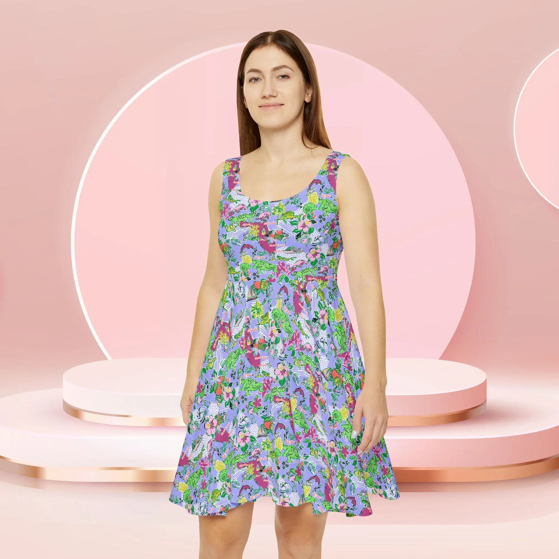 Sunshine State Skater Dress - All Over Prints